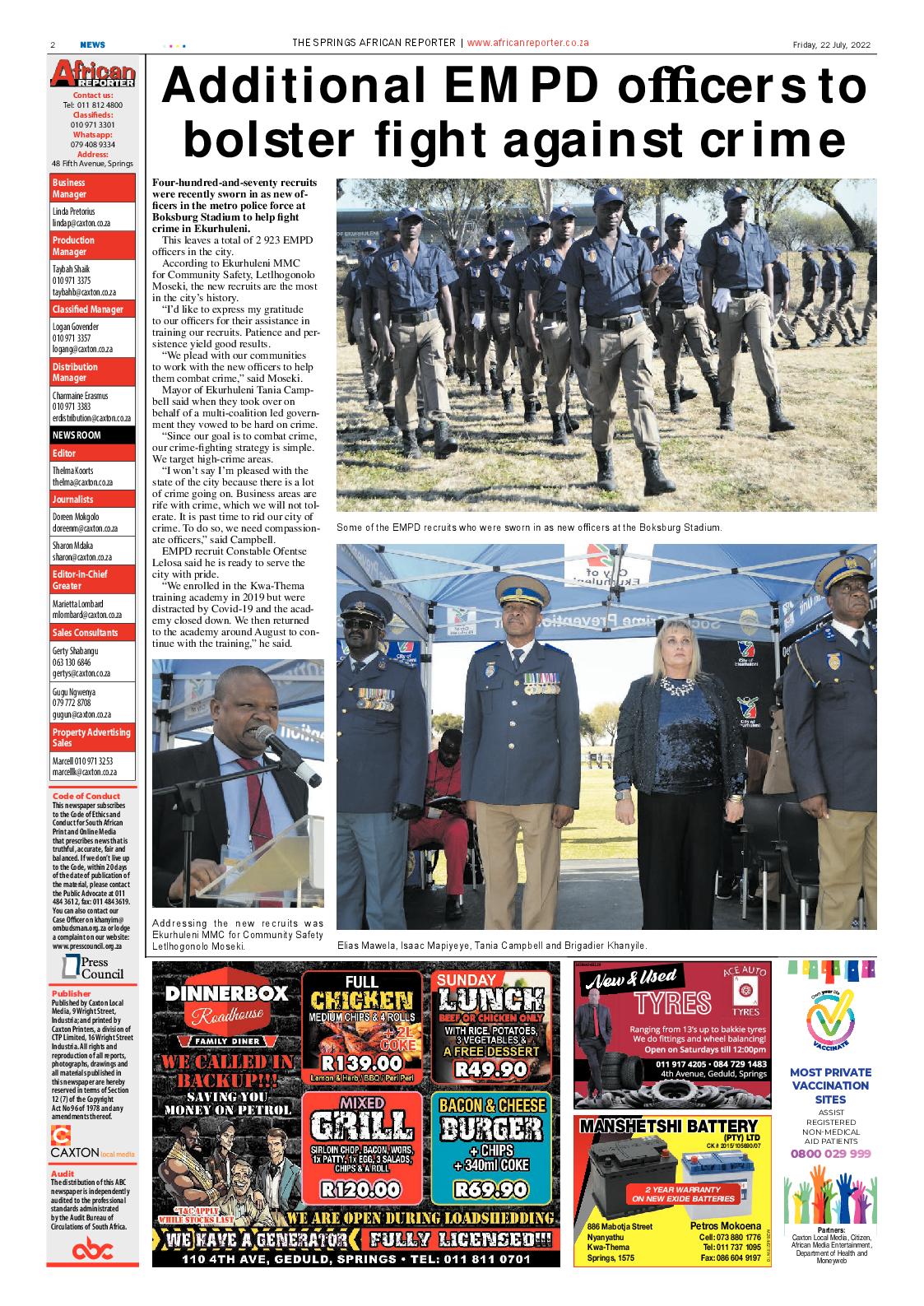 African Reporter 22 July 2022 page 2