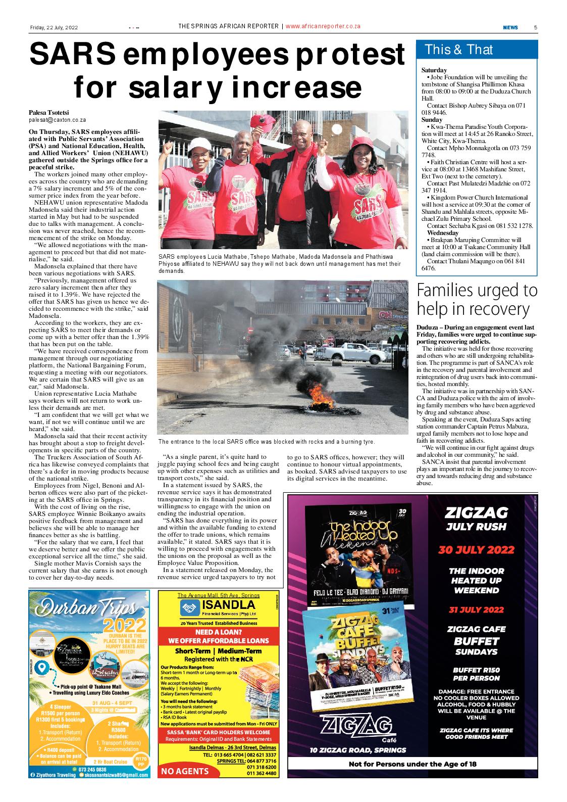 African Reporter 22 July 2022 page 5