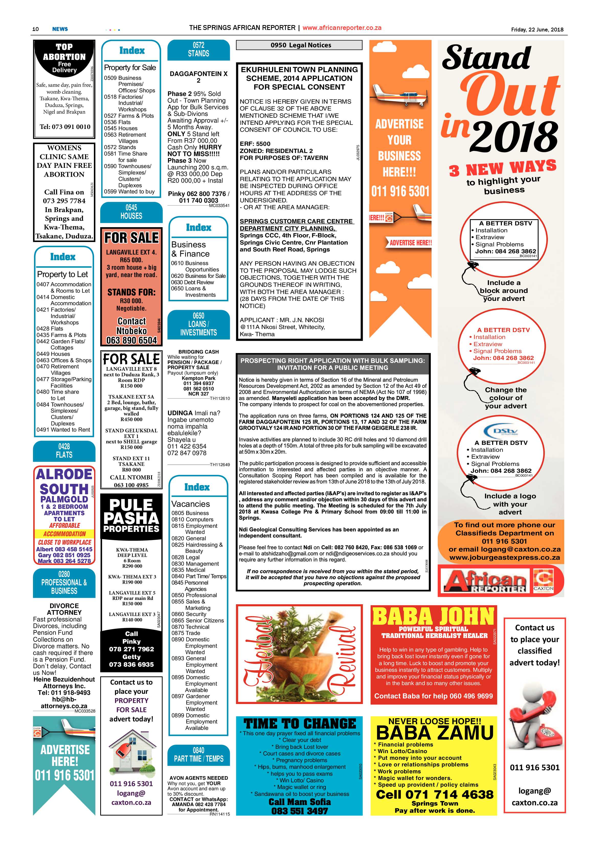 African Reporter 22 June 2018 page 10