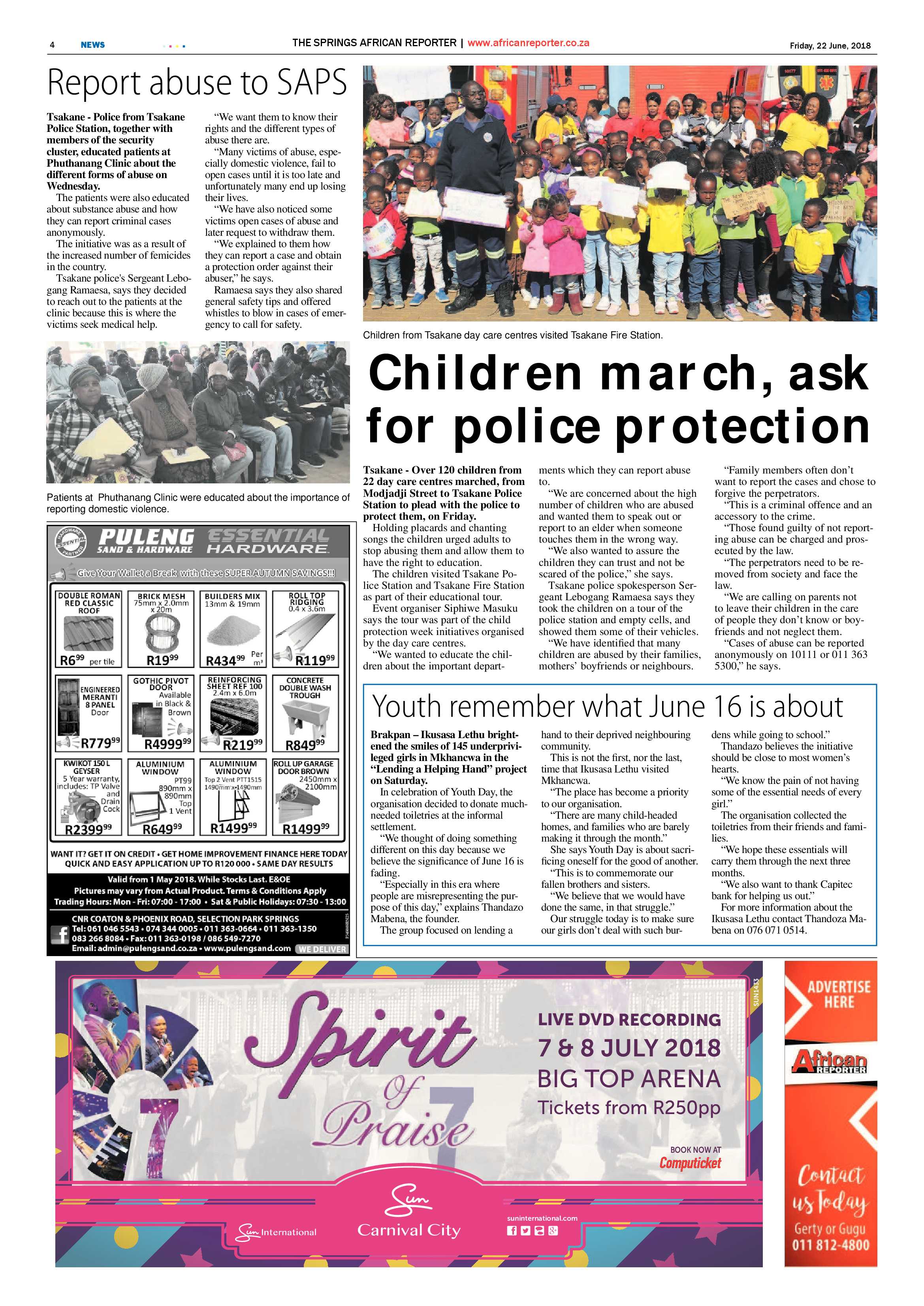African Reporter 22 June 2018 page 4