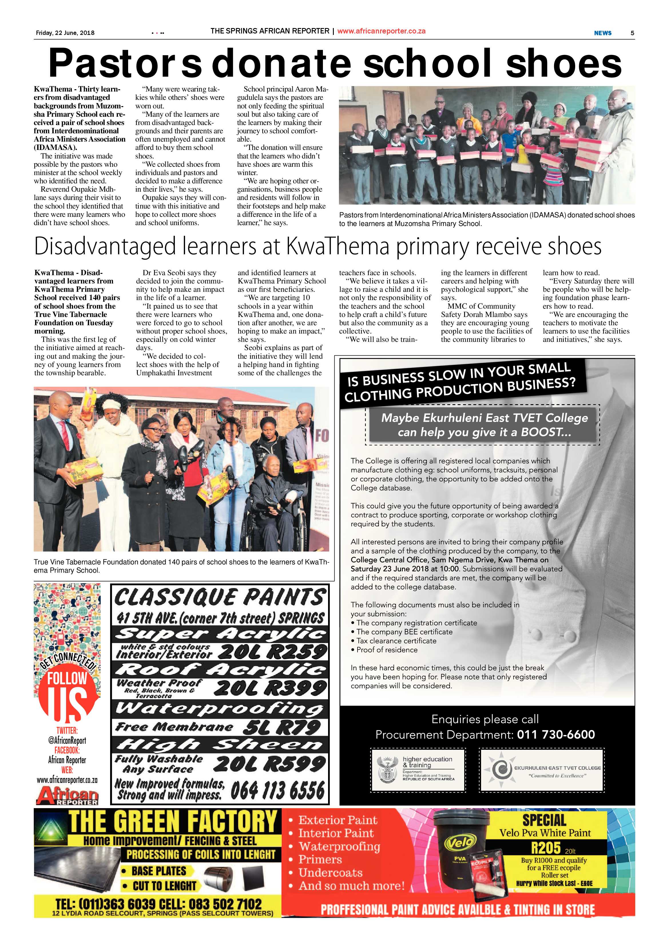 African Reporter 22 June 2018 page 5