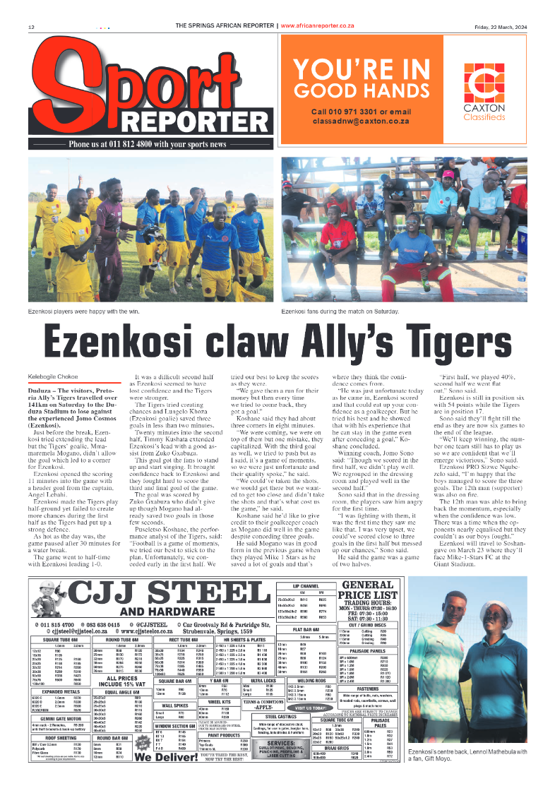 African Reporter 22 March 2024 page 12