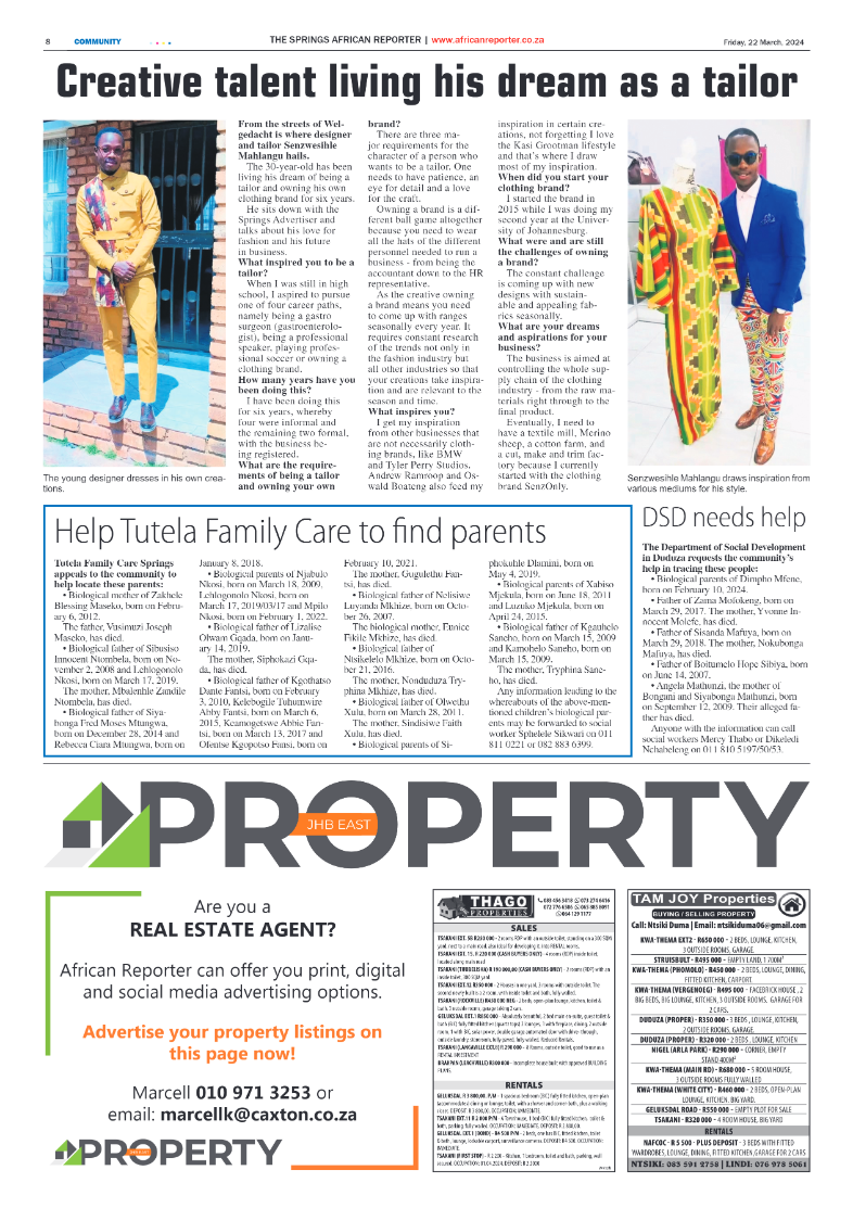 African Reporter 22 March 2024 page 8