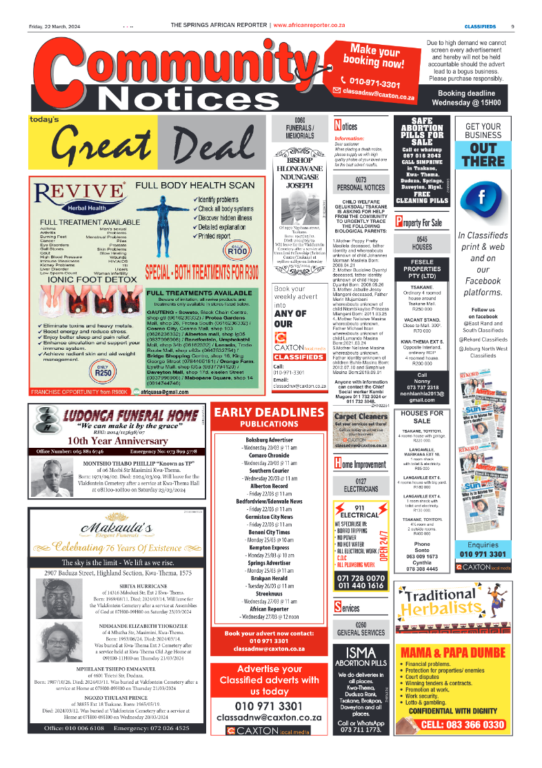 African Reporter 22 March 2024 page 9