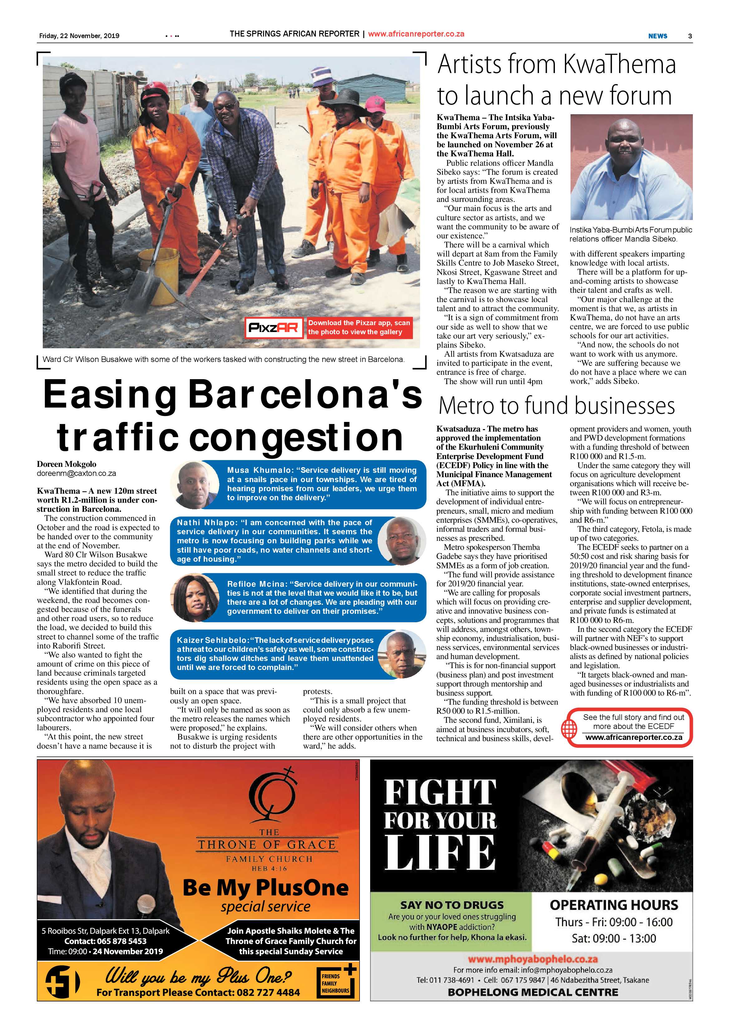 African Reporter 22 November 2019 page 3