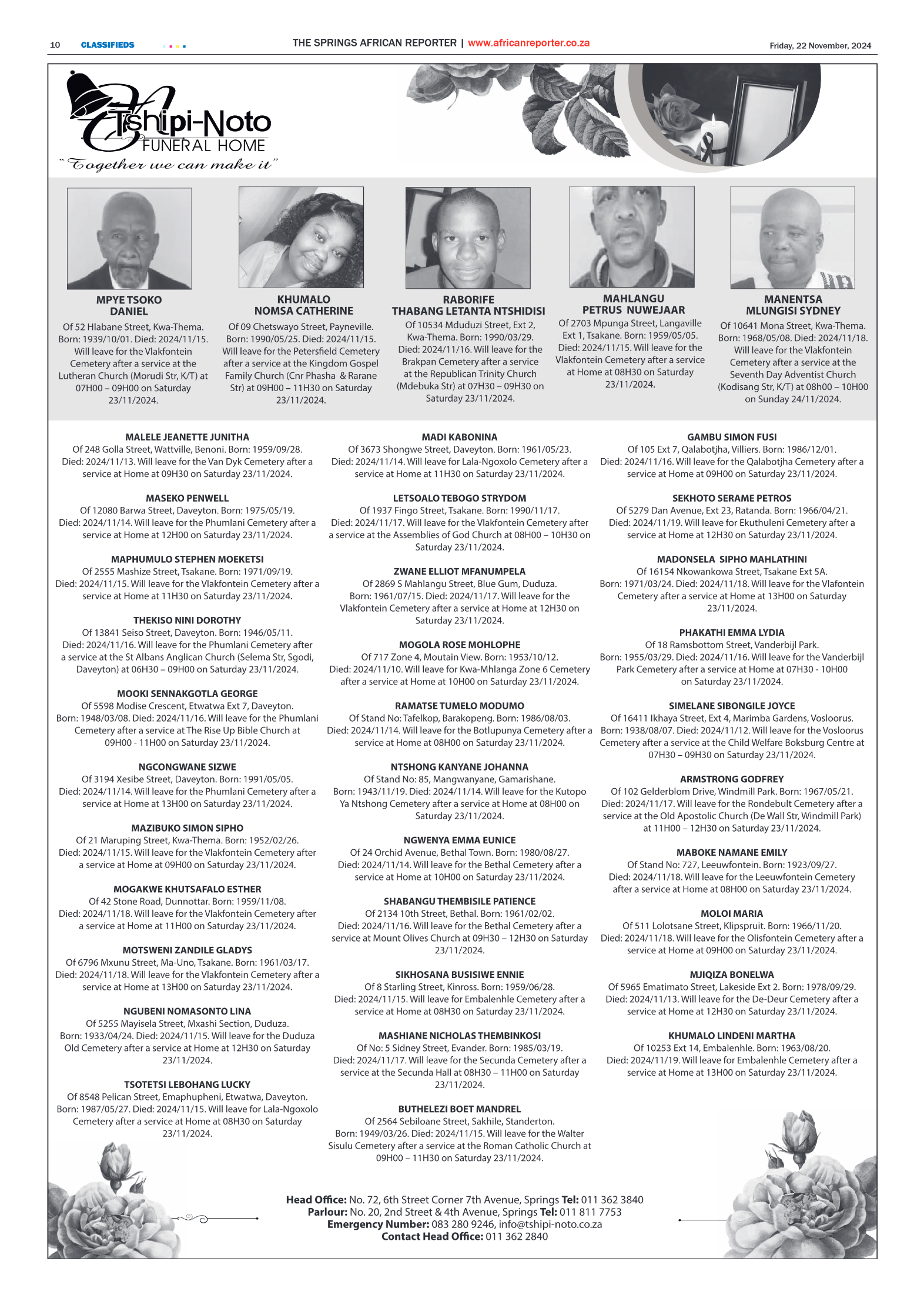 African Reporter 22 November 2024 page 10