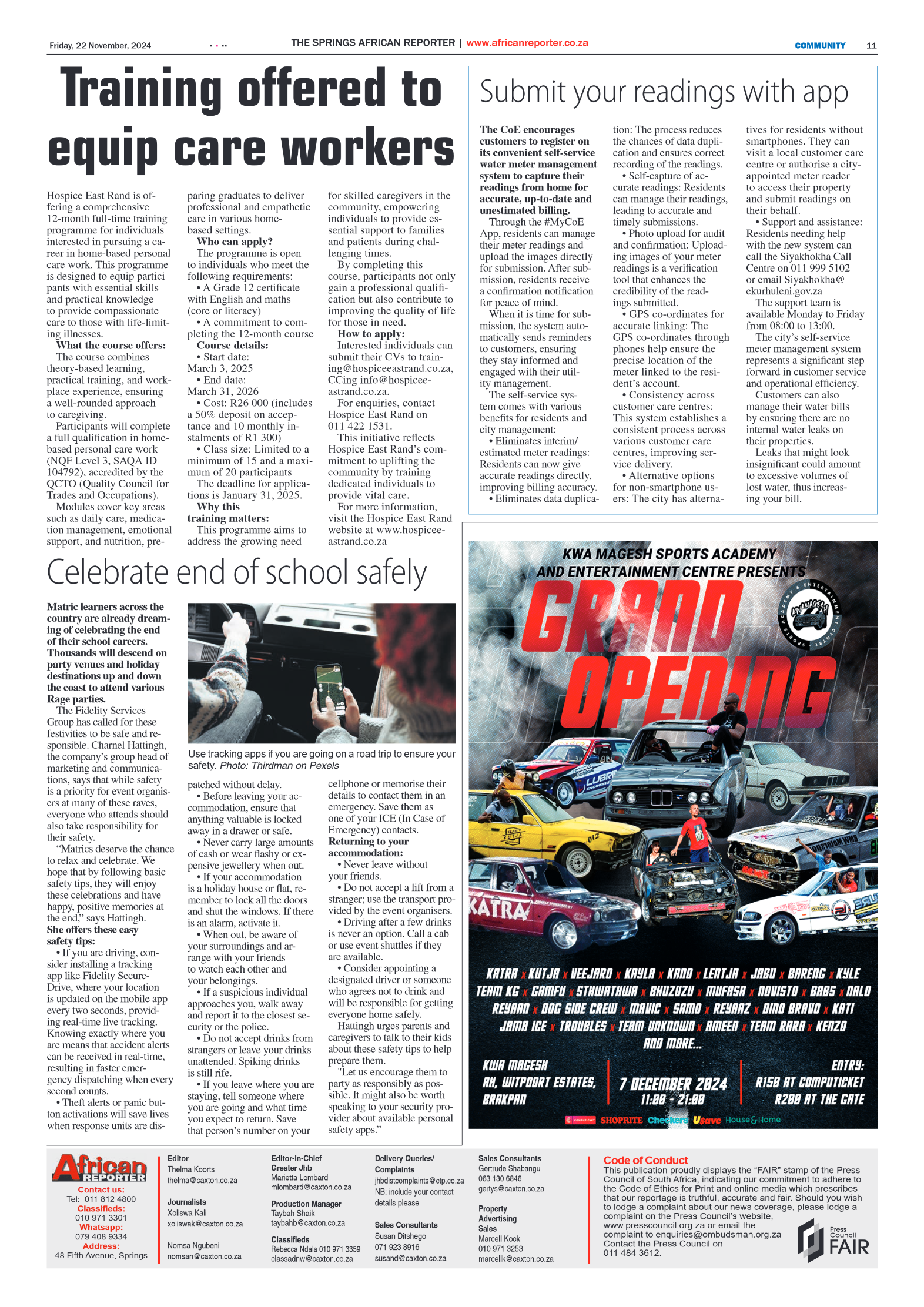 African Reporter 22 November 2024 page 11
