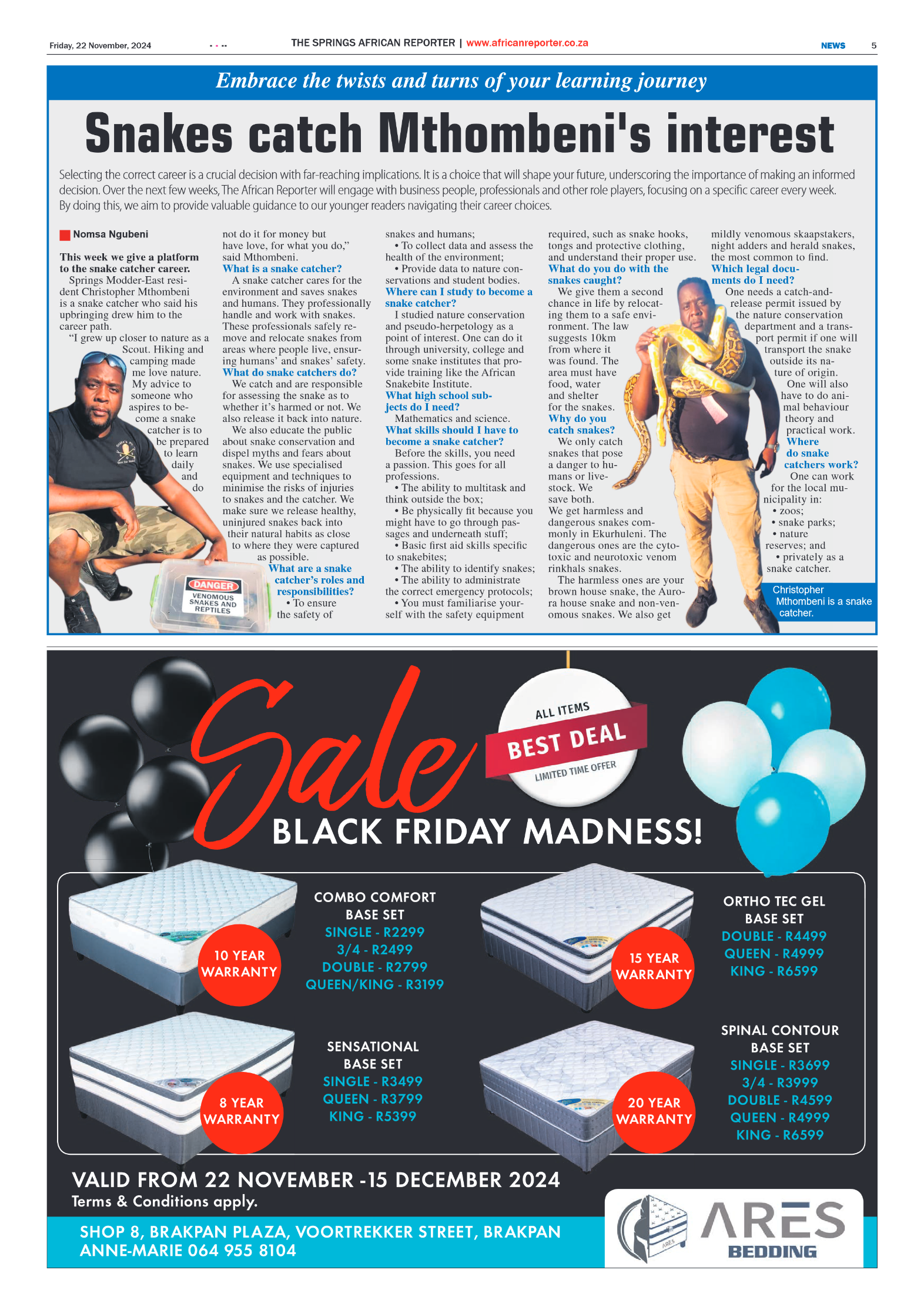 African Reporter 22 November 2024 page 5