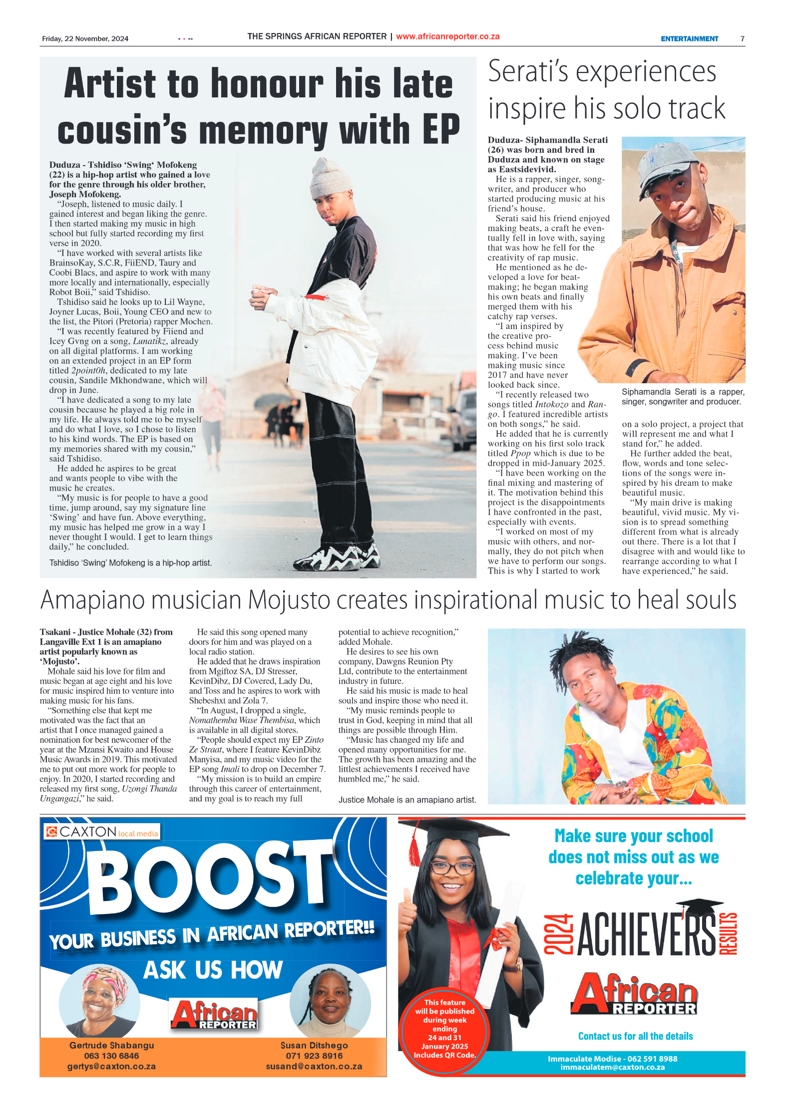 African Reporter 22 November 2024 page 7