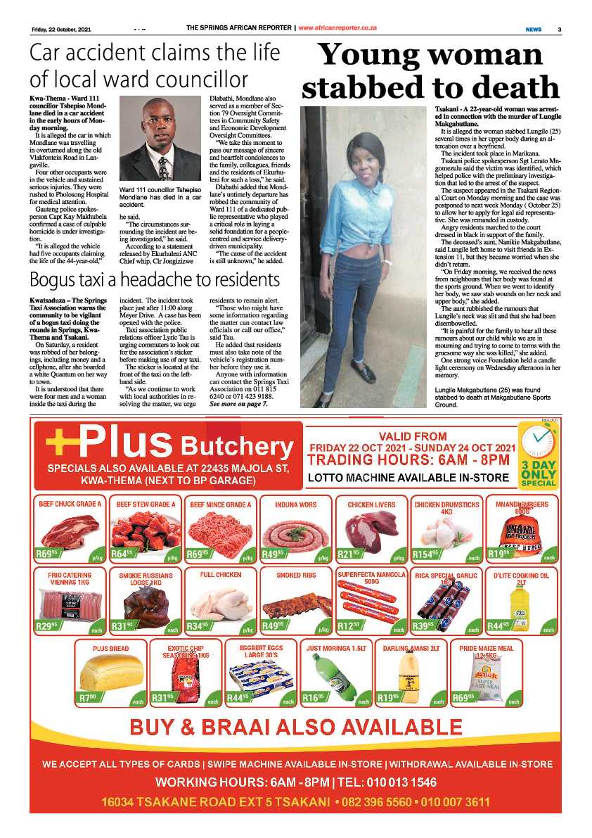 African Reporter 22 October 2021 page 3