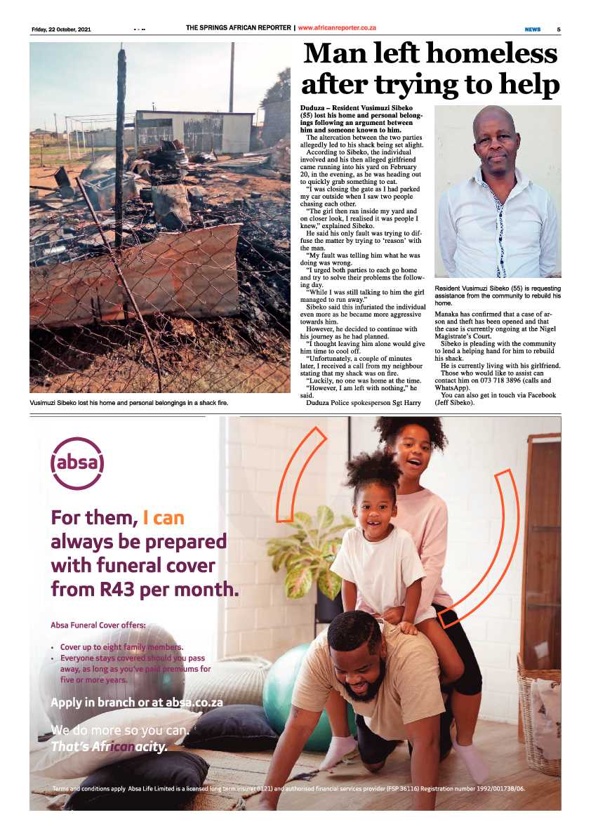 African Reporter 22 October 2021 page 5