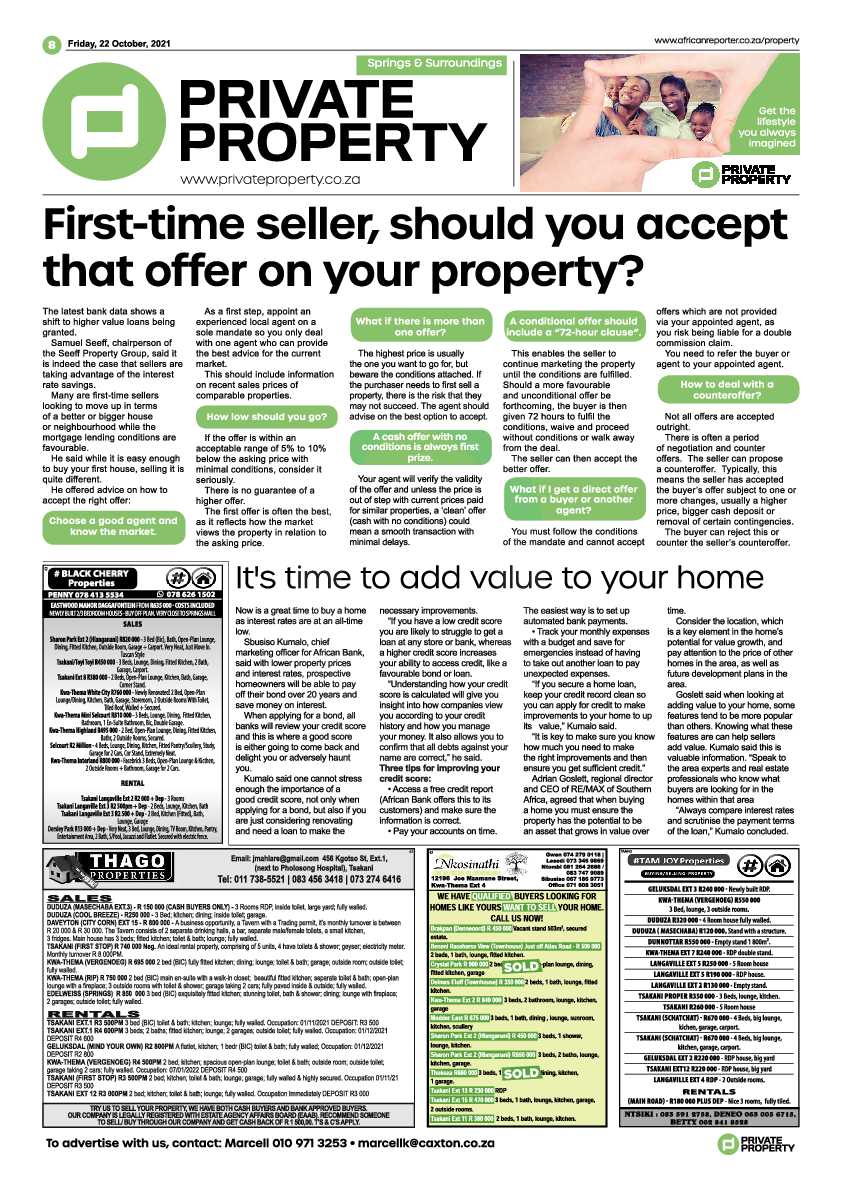 African Reporter 22 October 2021 page 8