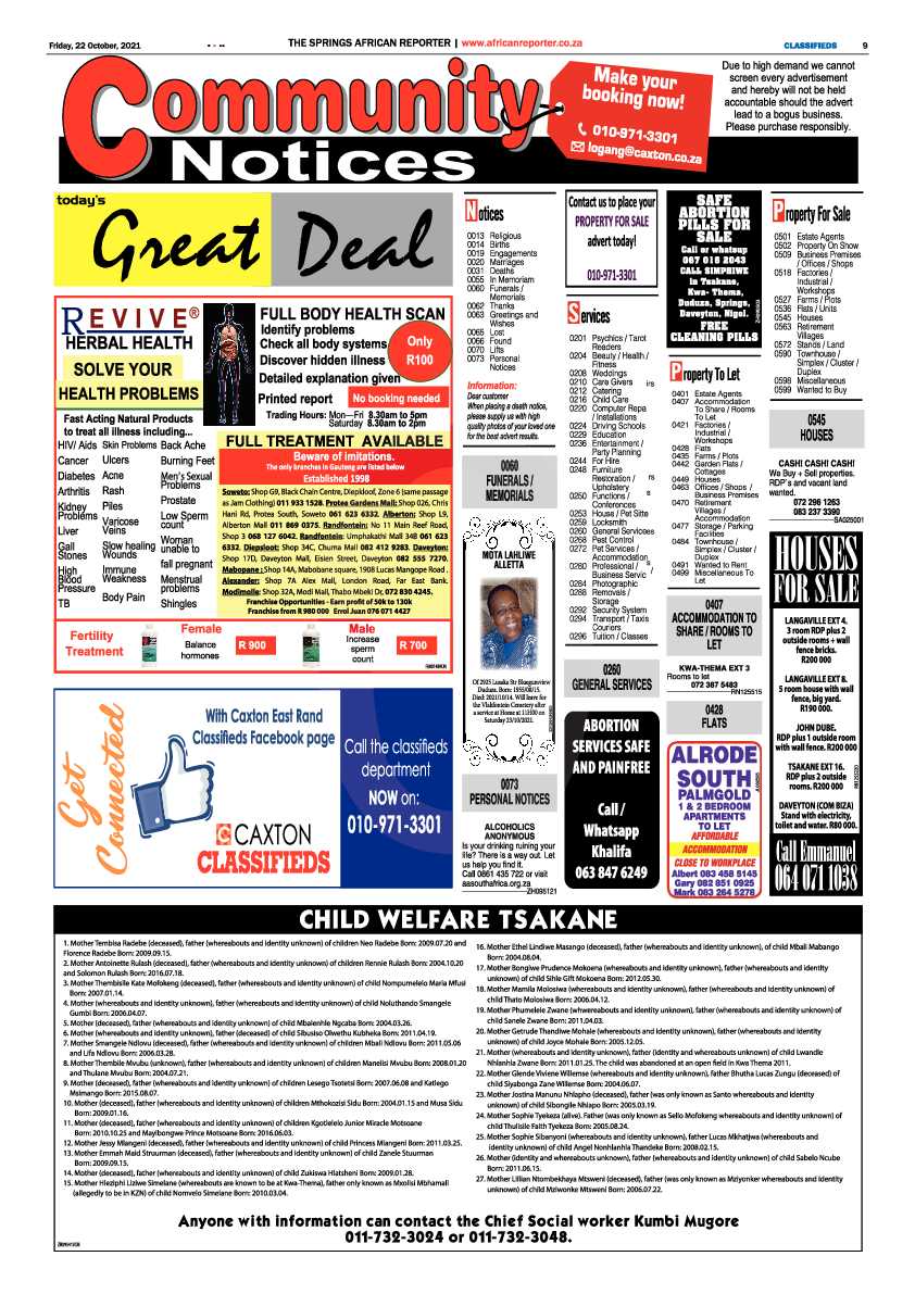 African Reporter 22 October 2021 page 9