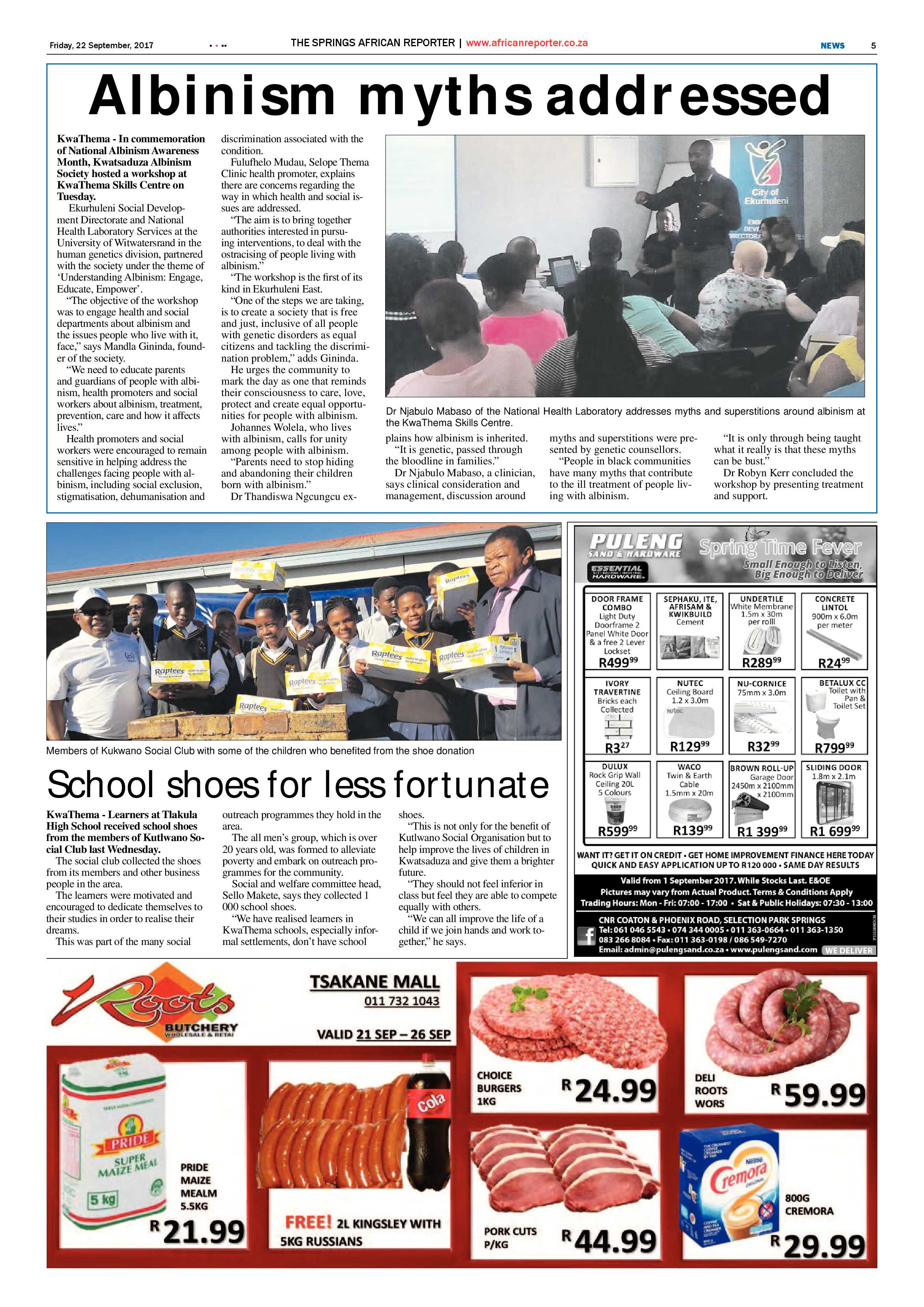 African Reporter 22 September 2017 page 5