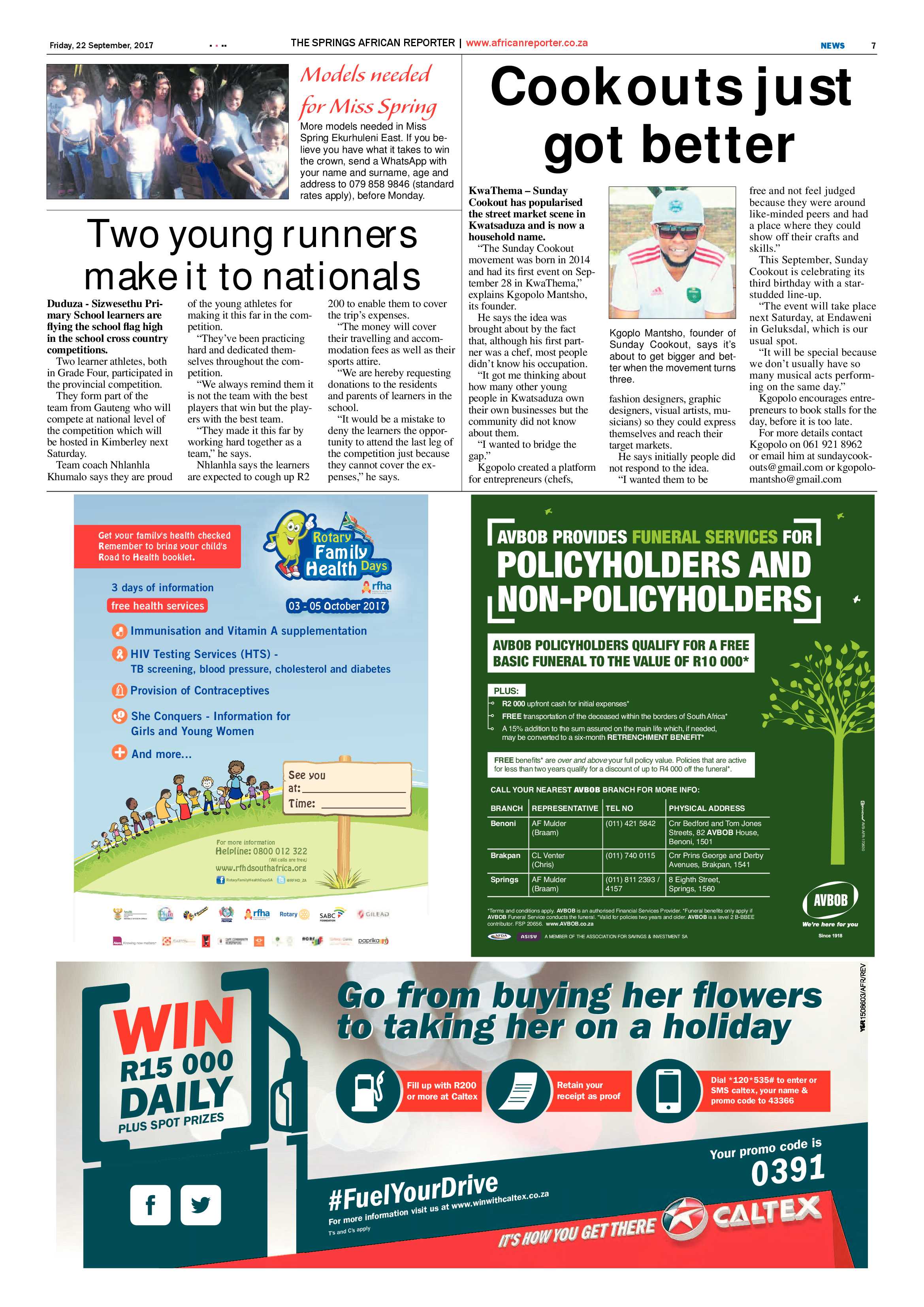 African Reporter 22 September 2017 page 7