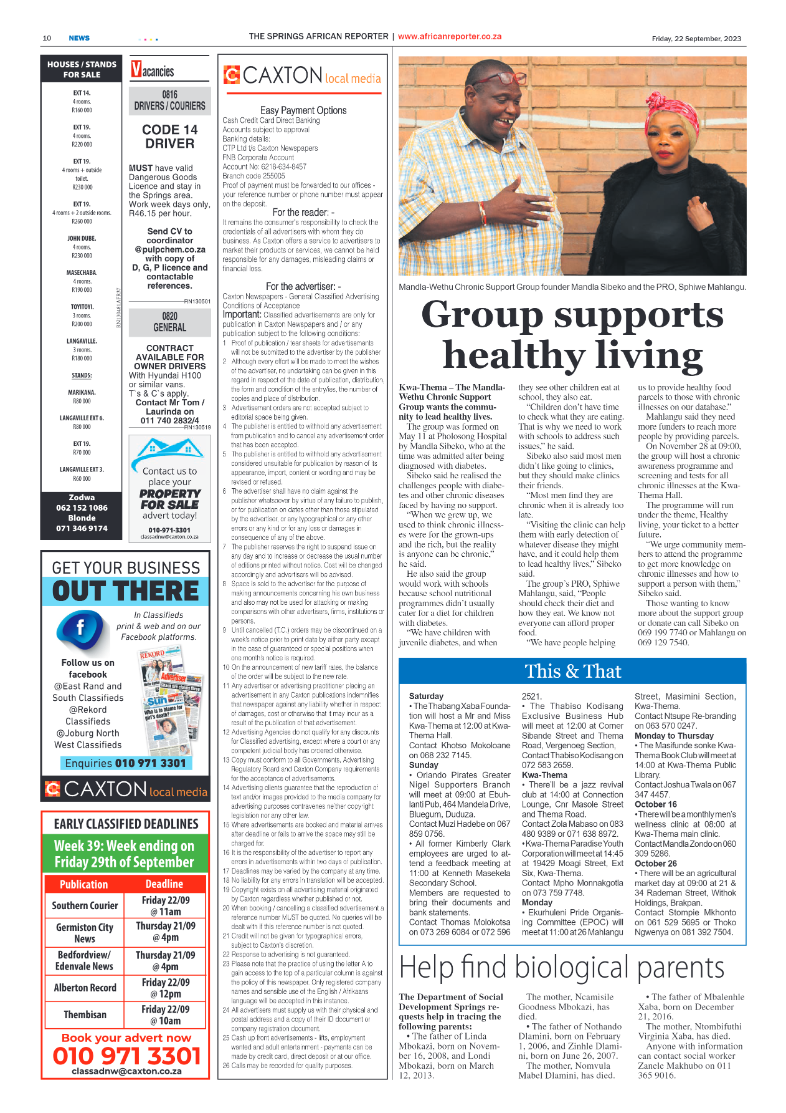 African Reporter 22 September 2023 page 10