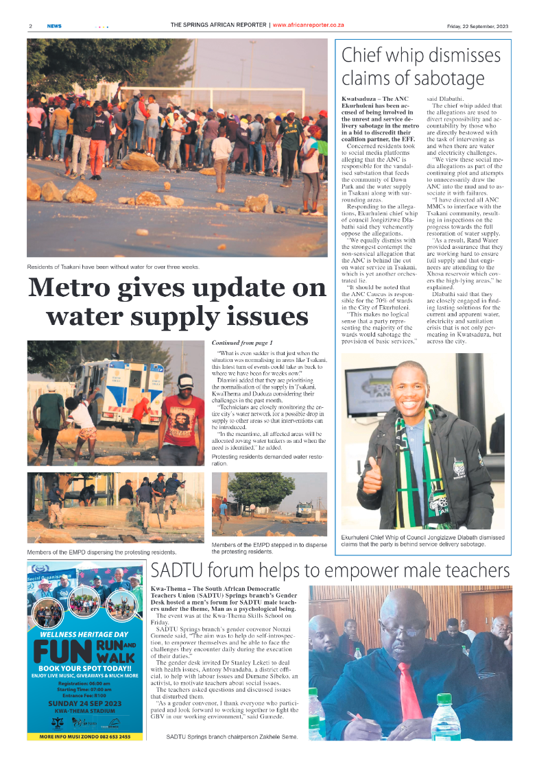 African Reporter 22 September 2023 page 2