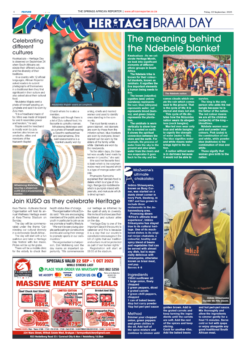 African Reporter 22 September 2023 page 4
