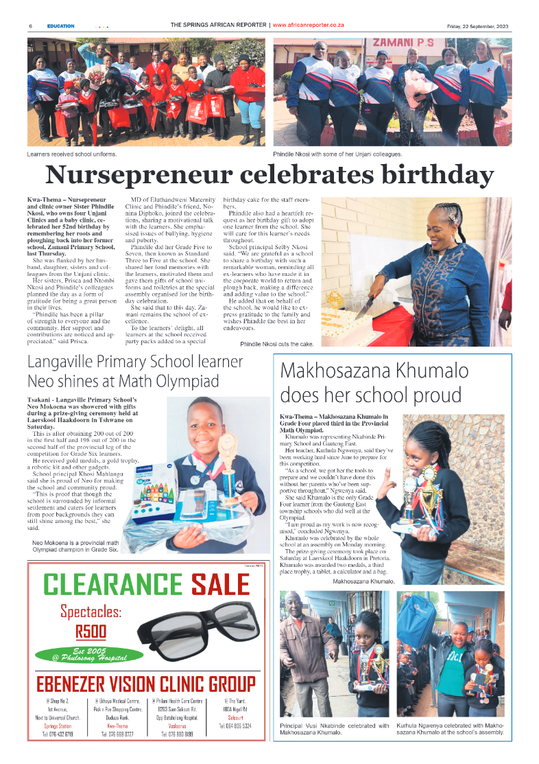African Reporter 22 September 2023 page 6