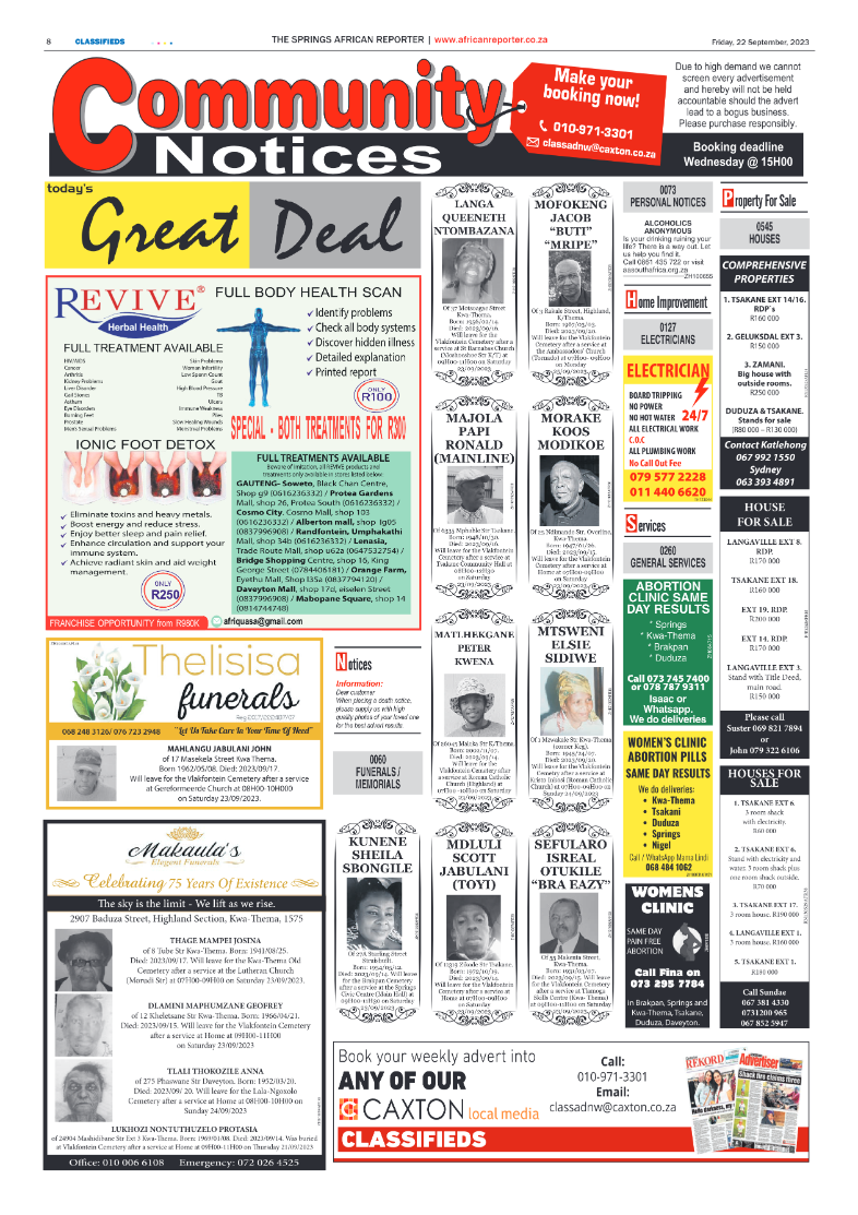 African Reporter 22 September 2023 page 8