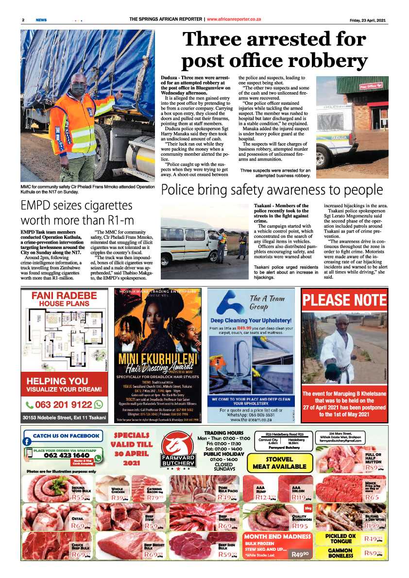 African Reporter 23 April 2021 page 2