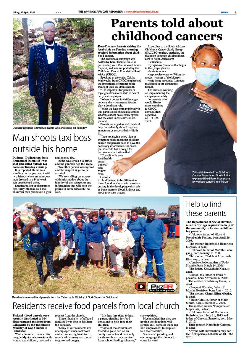 African Reporter 23 April 2021 page 3
