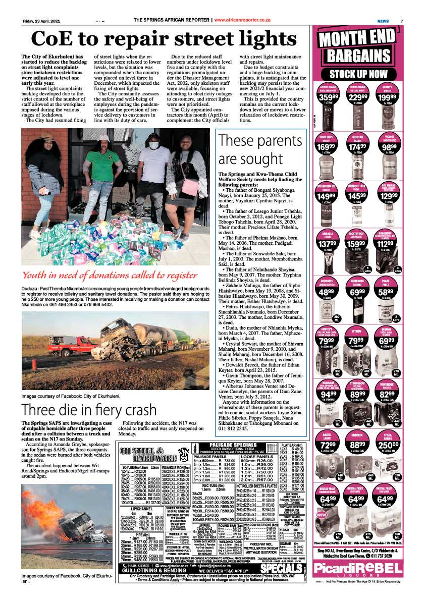 African Reporter 23 April 2021 page 7