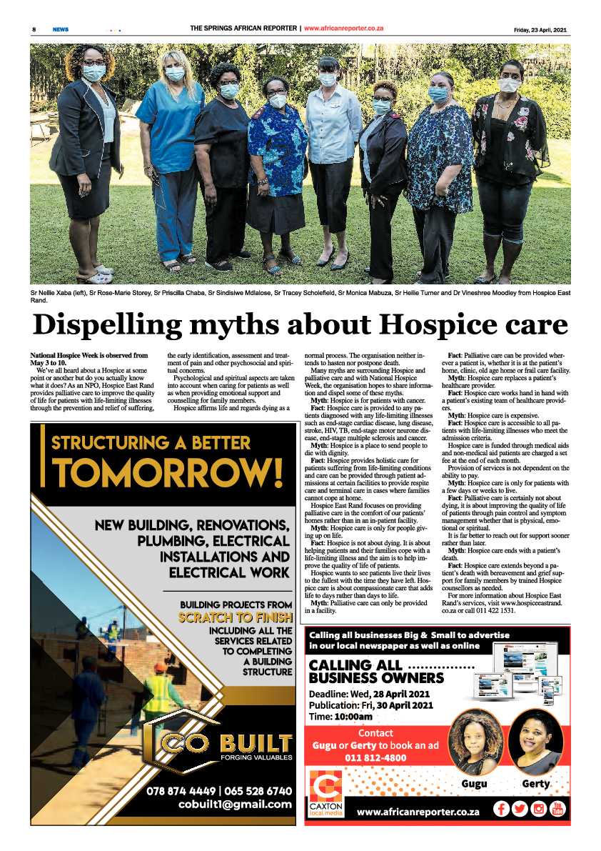 African Reporter 23 April 2021 page 8