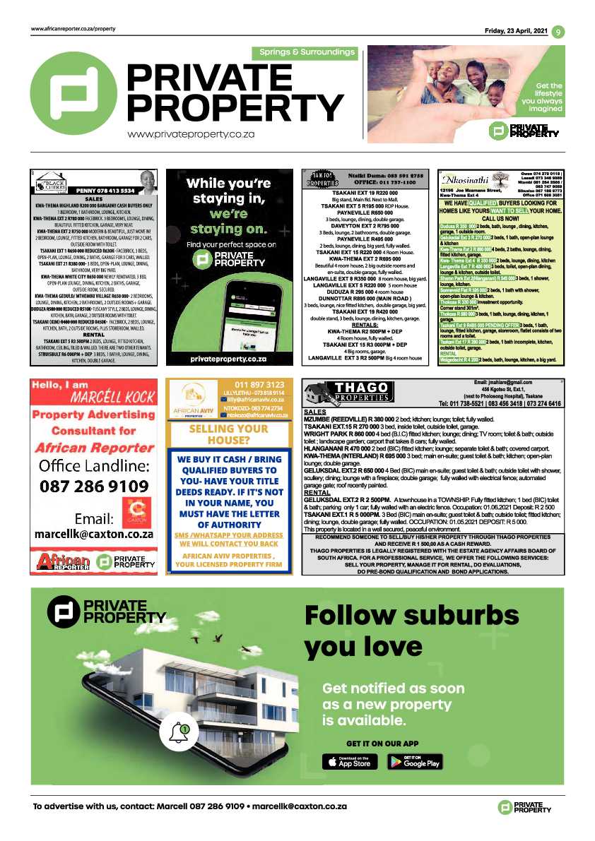 African Reporter 23 April 2021 page 9