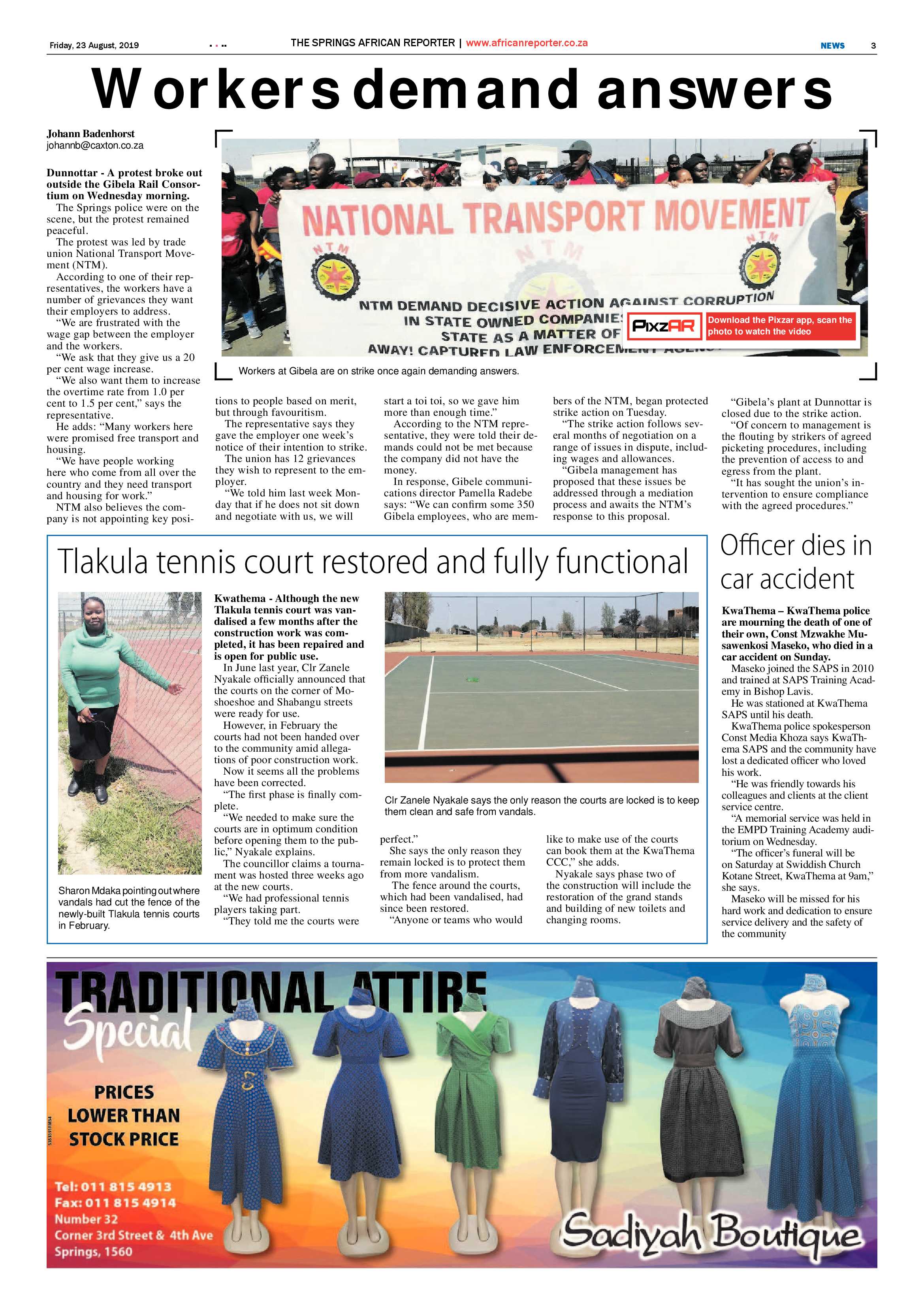 African Reporter 23 August 2019 page 3