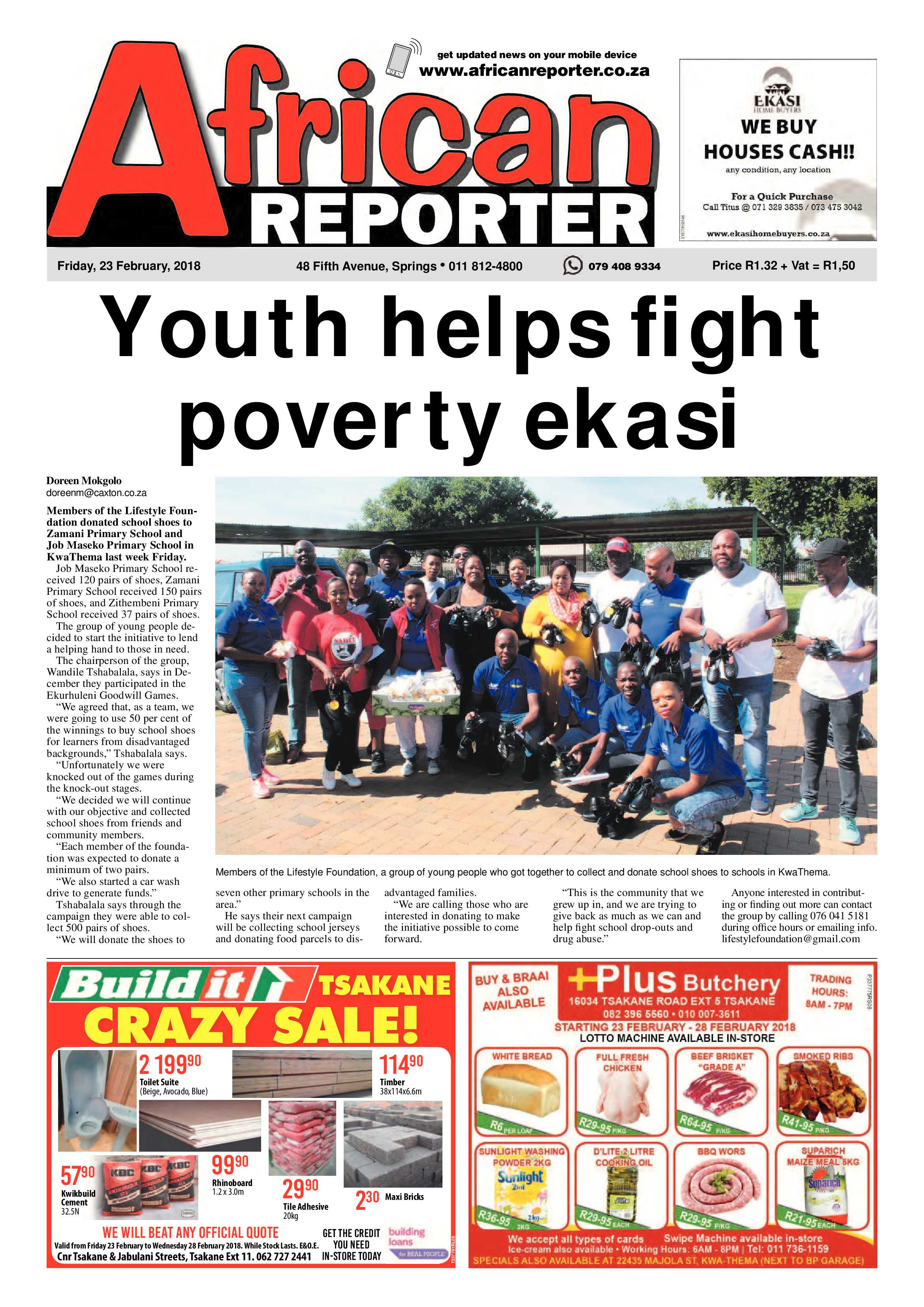 African Reporter 23 February 2018 page 1