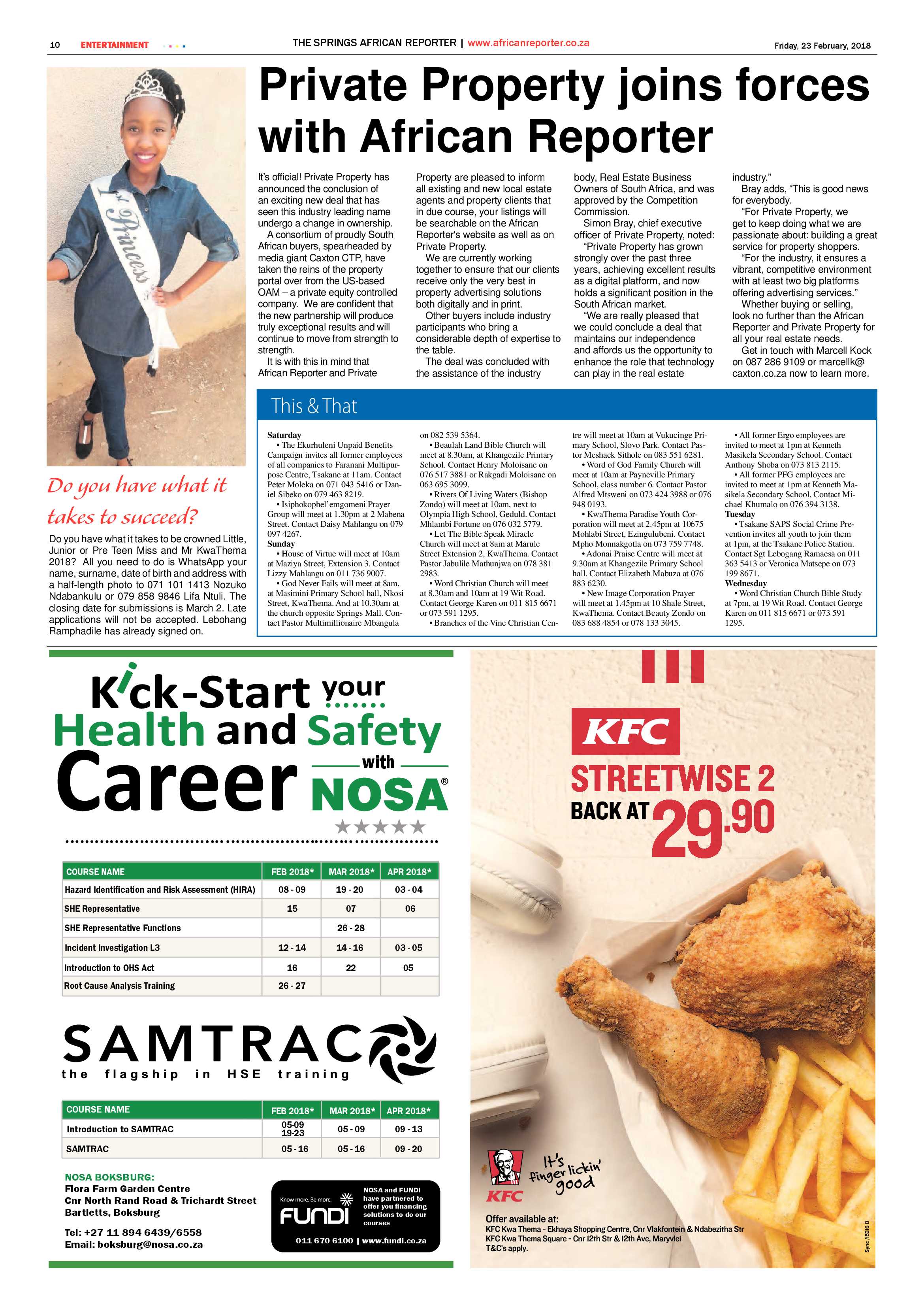 African Reporter 23 February 2018 page 10