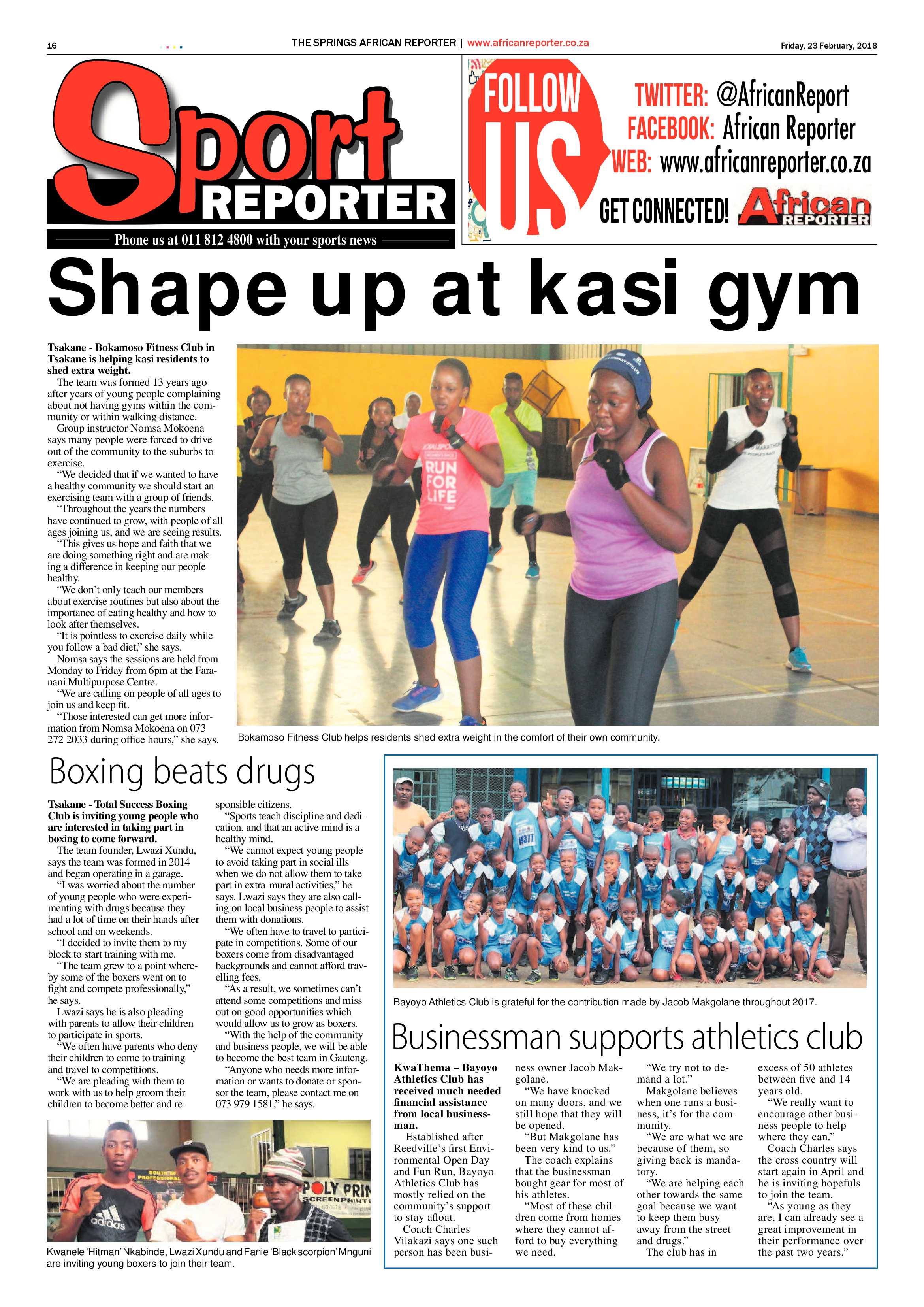 African Reporter 23 February 2018 page 16