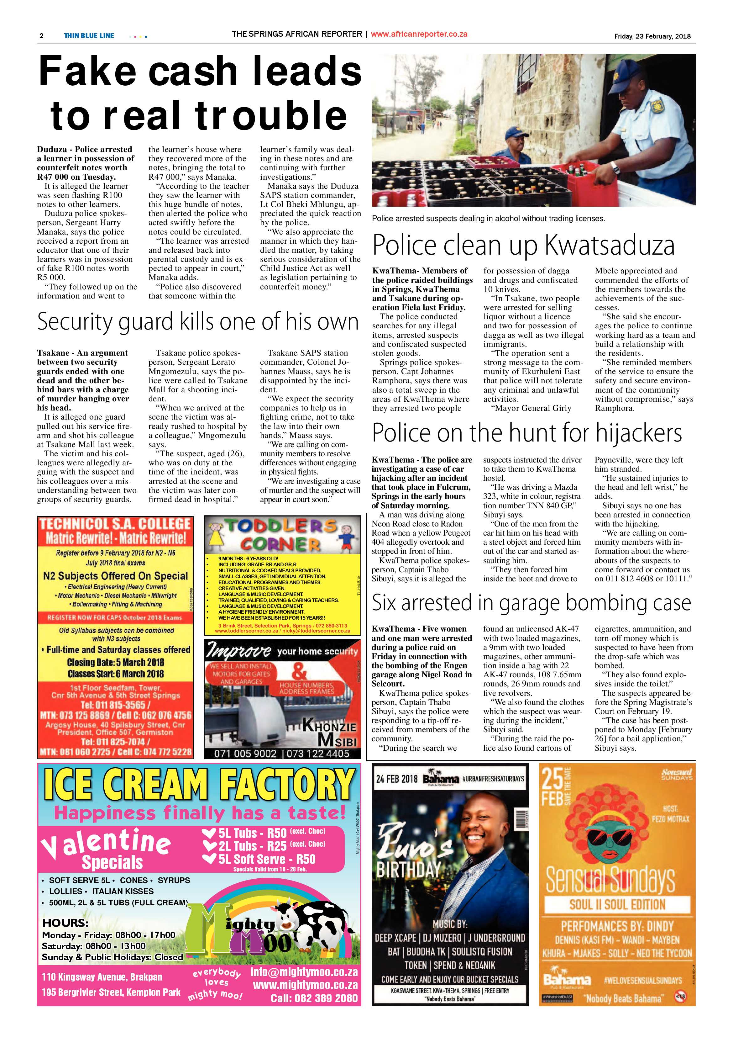 African Reporter 23 February 2018 page 2