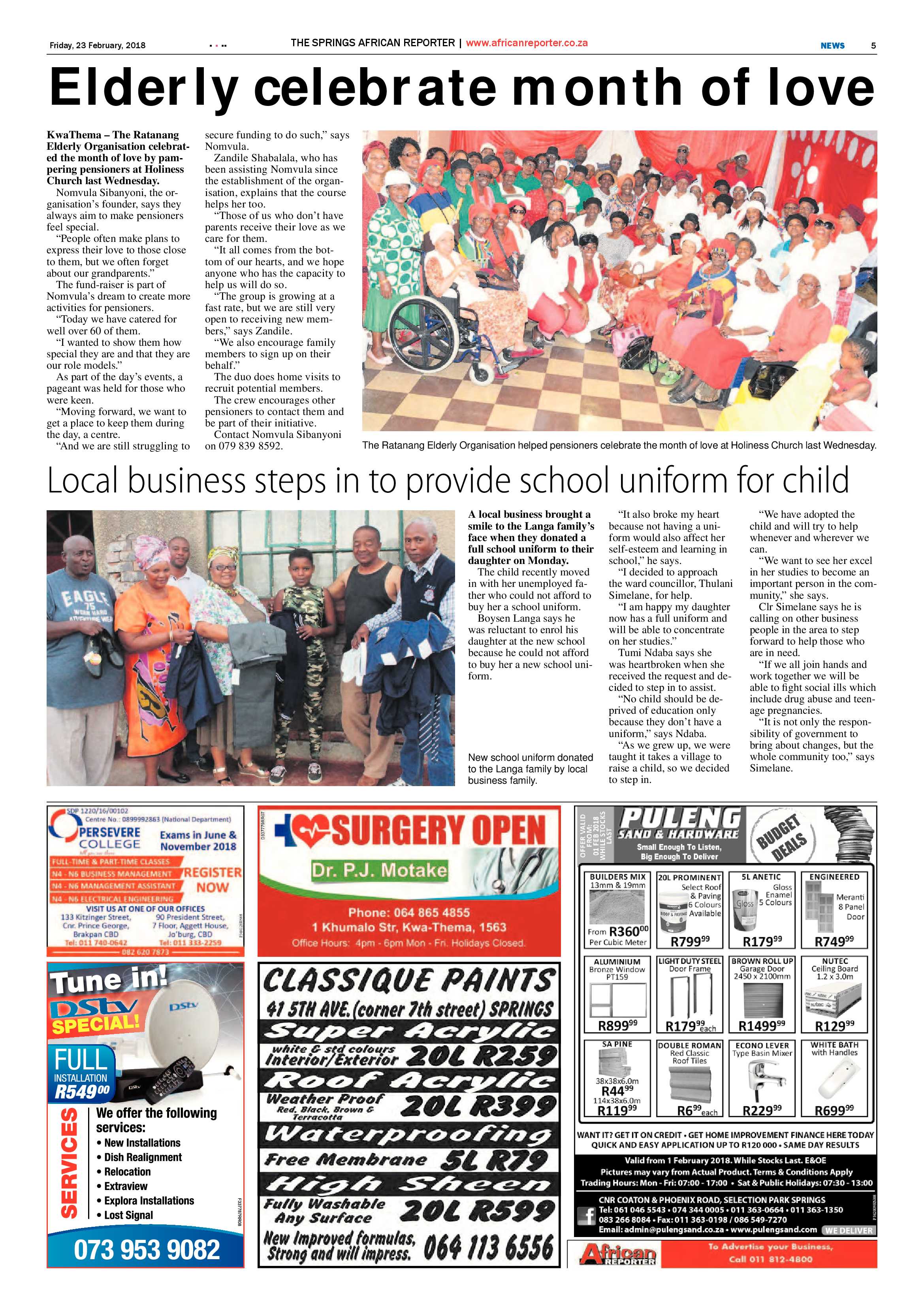 African Reporter 23 February 2018 page 5