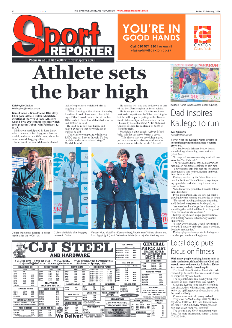 African Reporter 23 February 2024 page 12