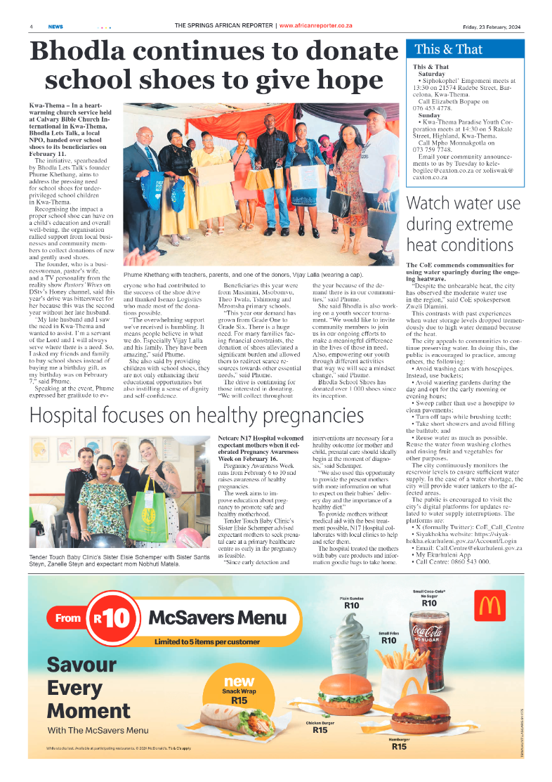 African Reporter 23 February 2024 page 4