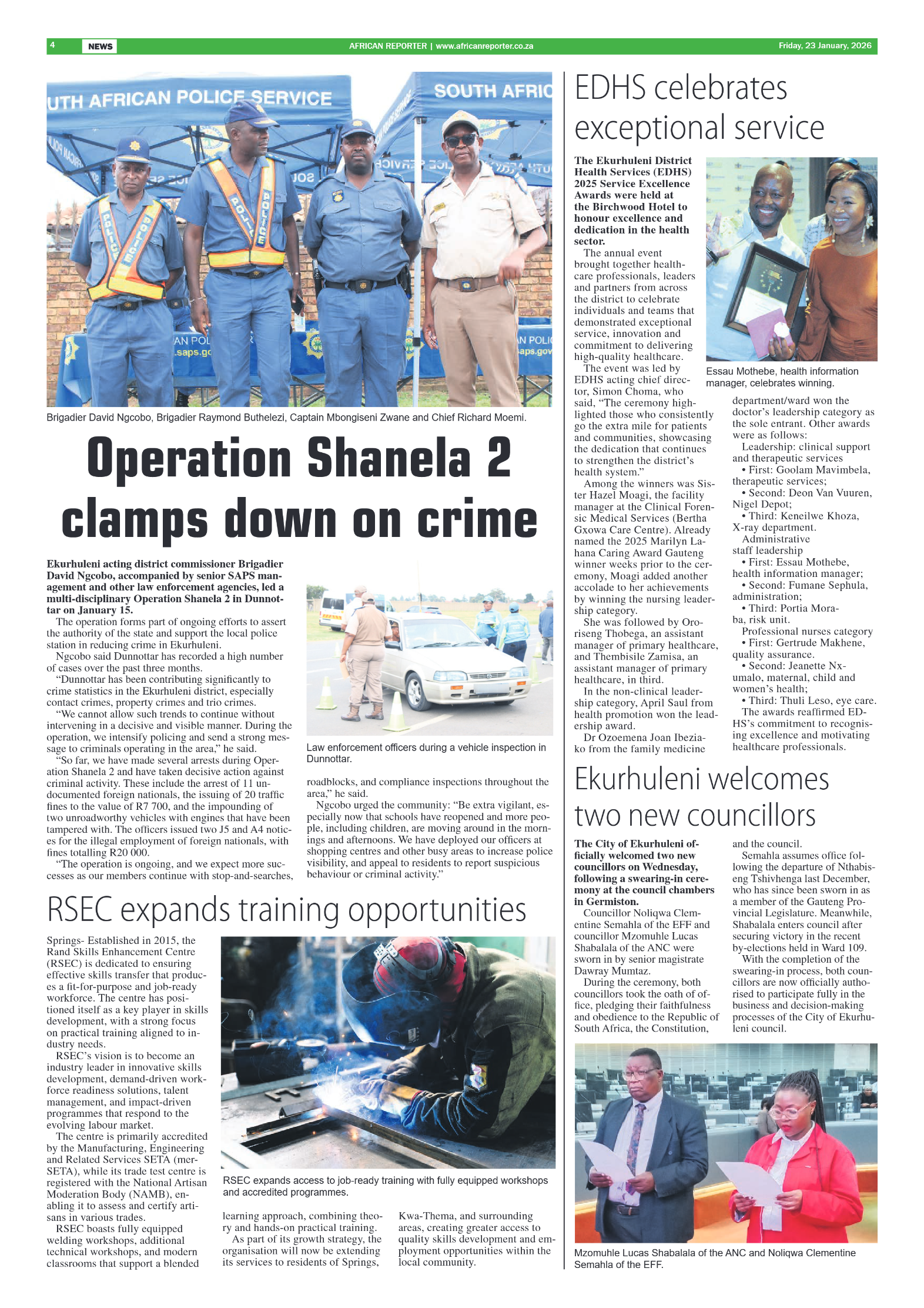 African Reporter 23 January 2026 page 4