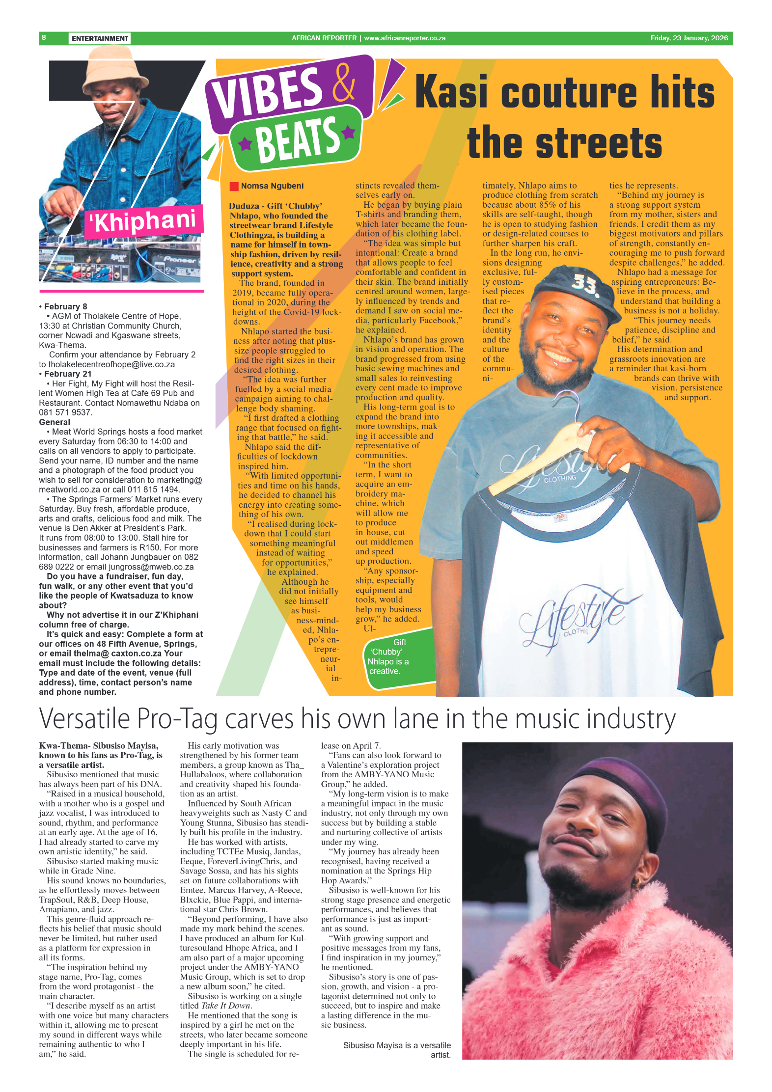 African Reporter 23 January 2026 page 8