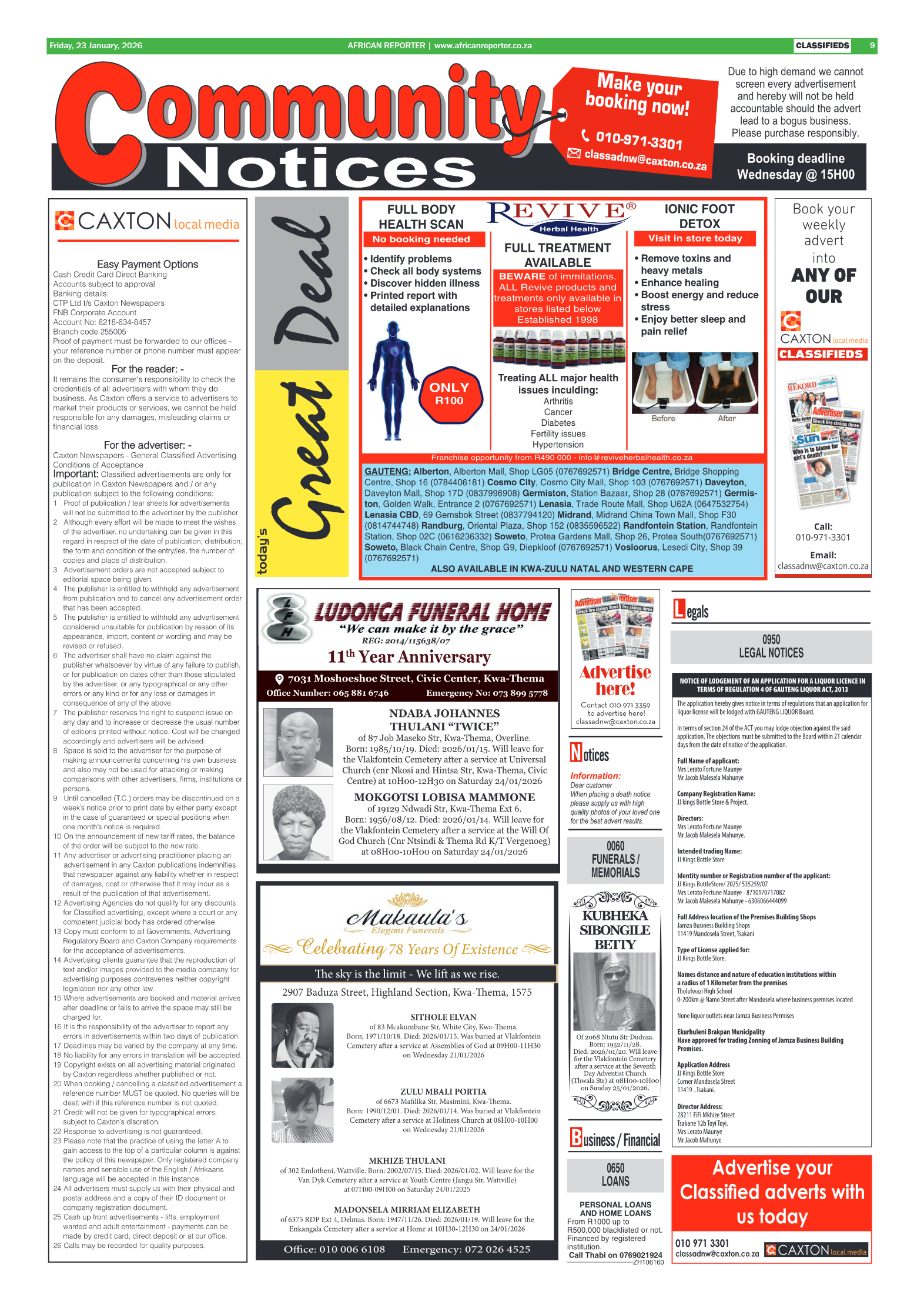 African Reporter 23 January 2026 page 9