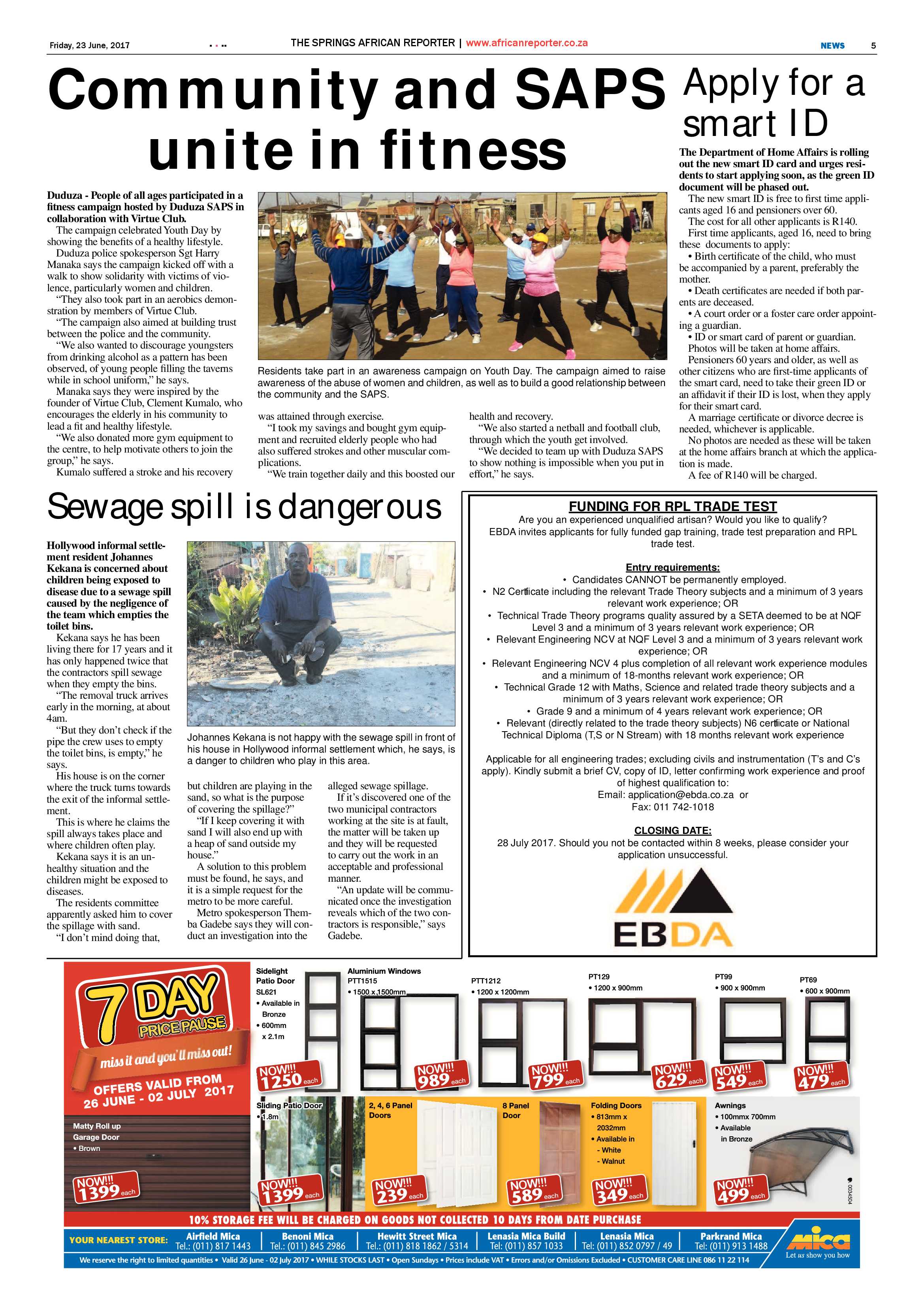 African Reporter 23 June 2017 page 5