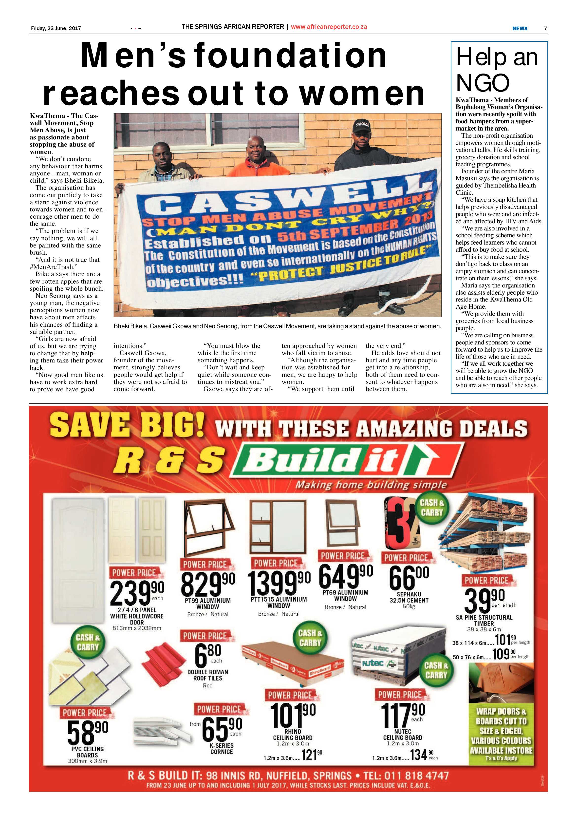 African Reporter 23 June 2017 page 7