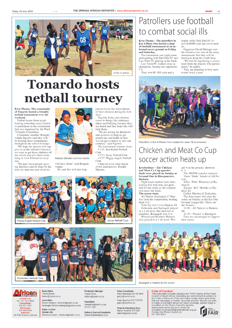 African Reporter 23 June 2023 page 11