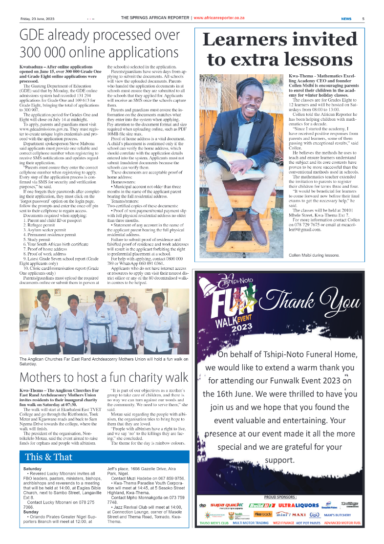 African Reporter 23 June 2023 page 5