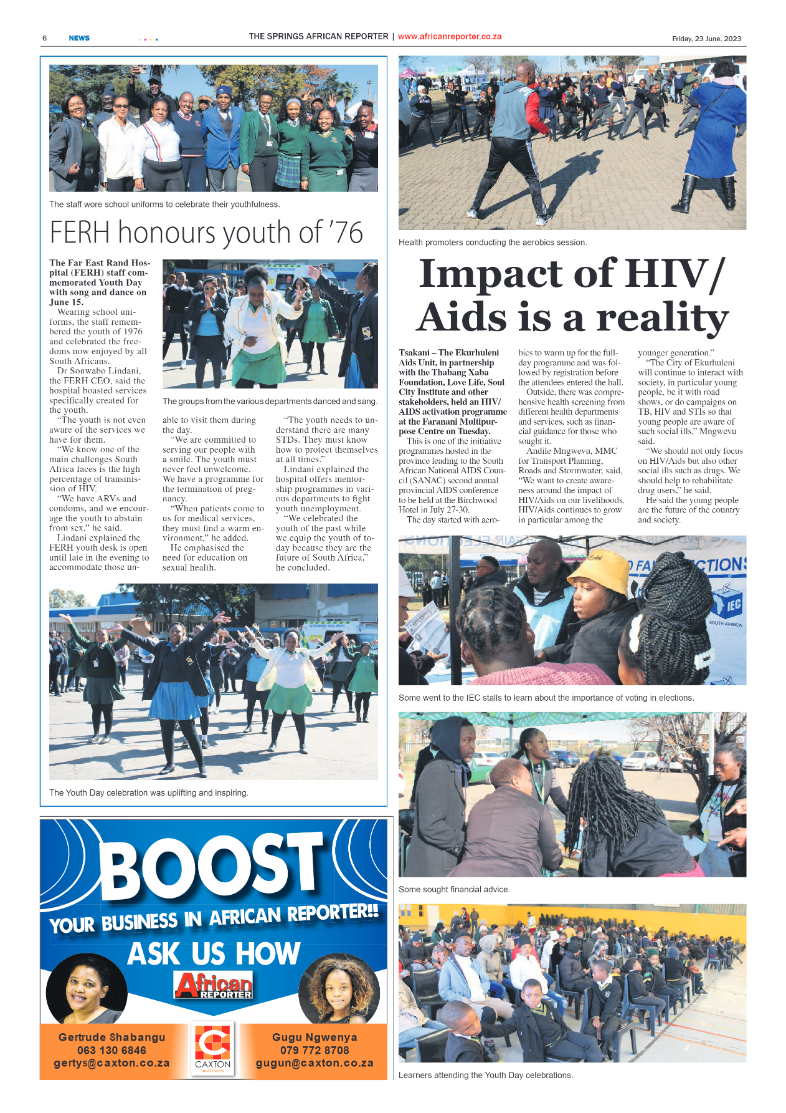 African Reporter 23 June 2023 page 6