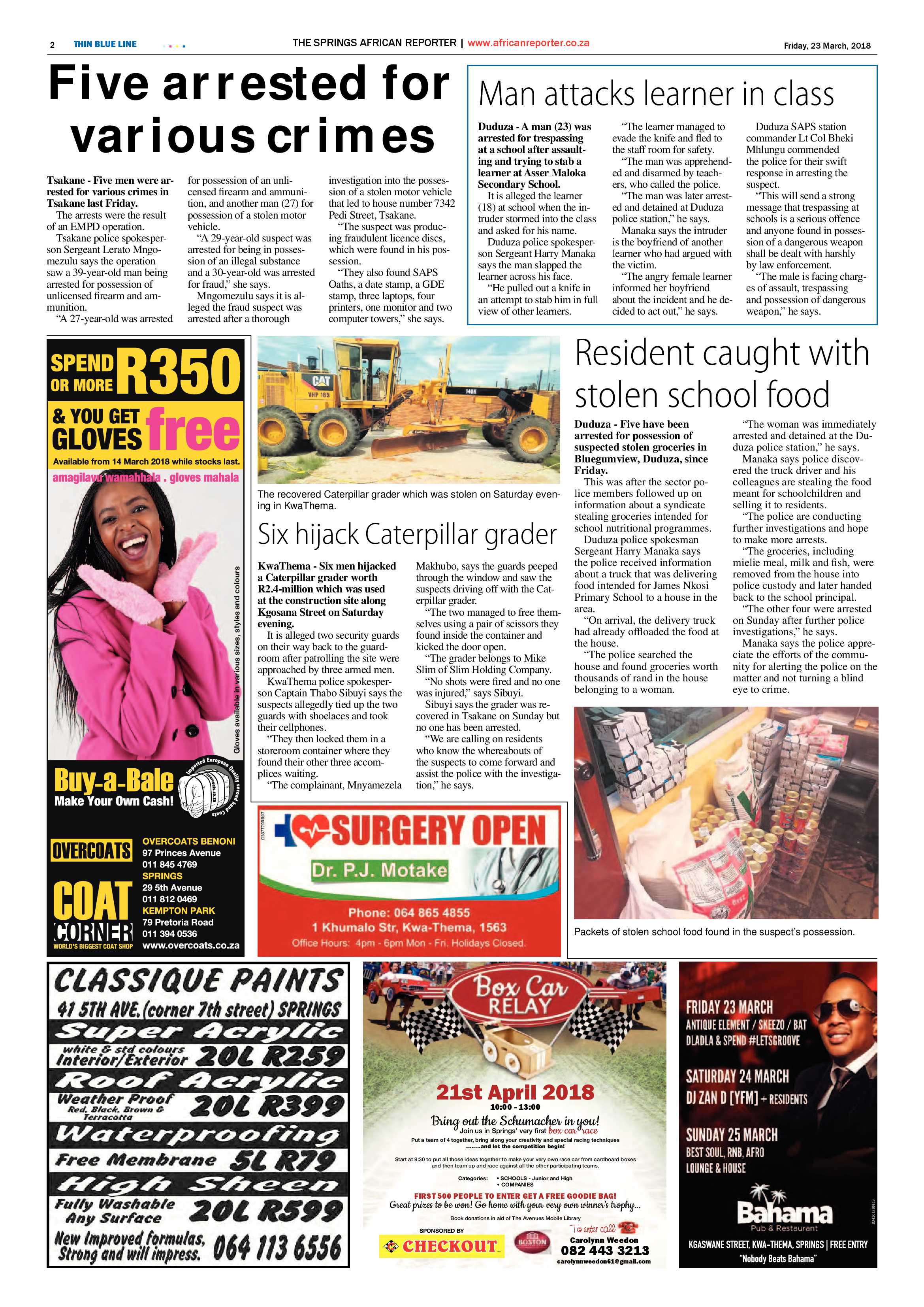 African Reporter 23 March 2018 page 2