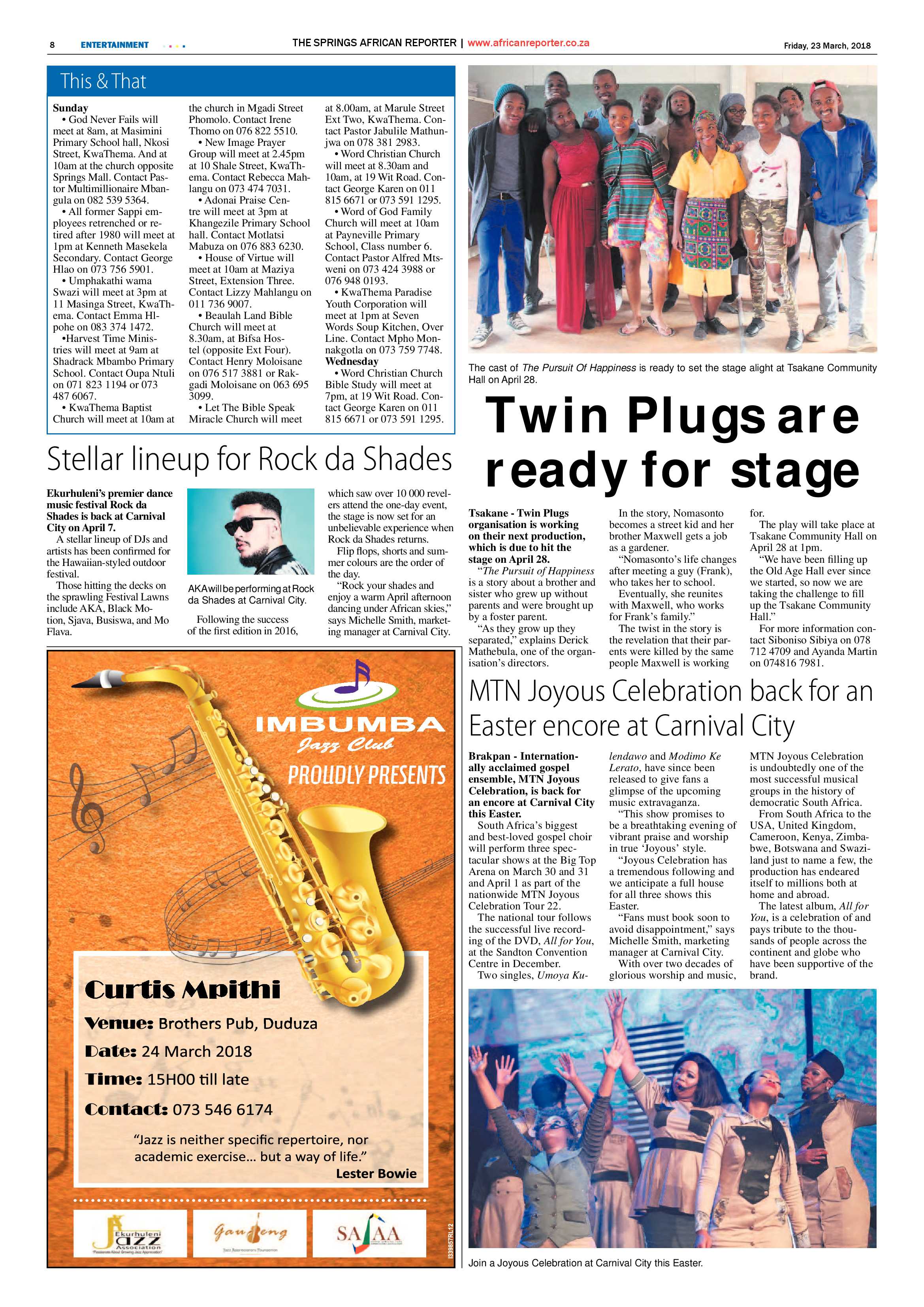 African Reporter 23 March 2018 page 8
