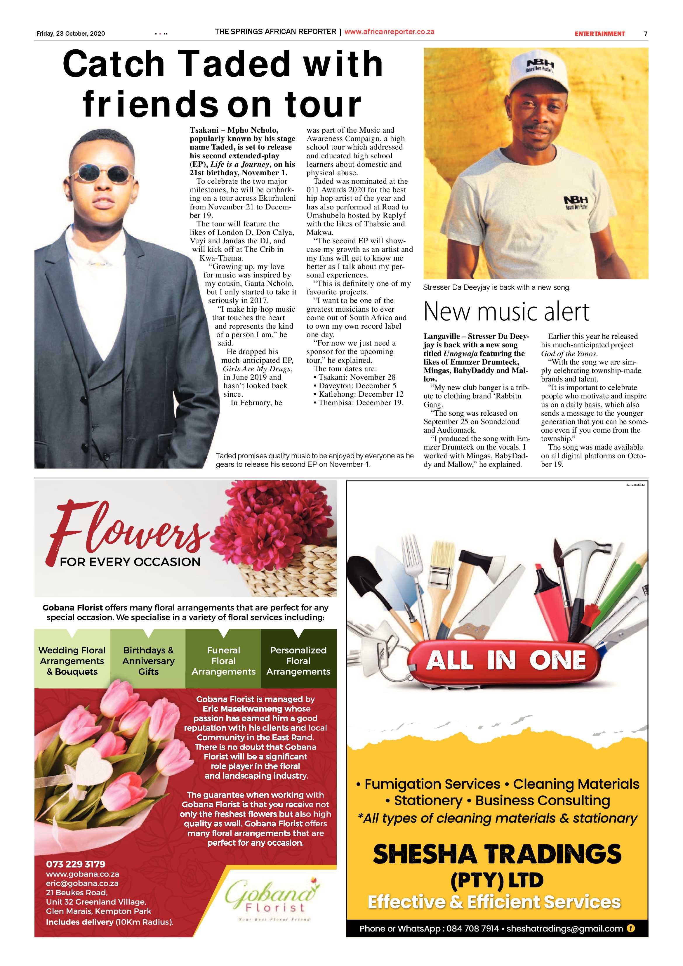 African Reporter 23 October 2020 page 7