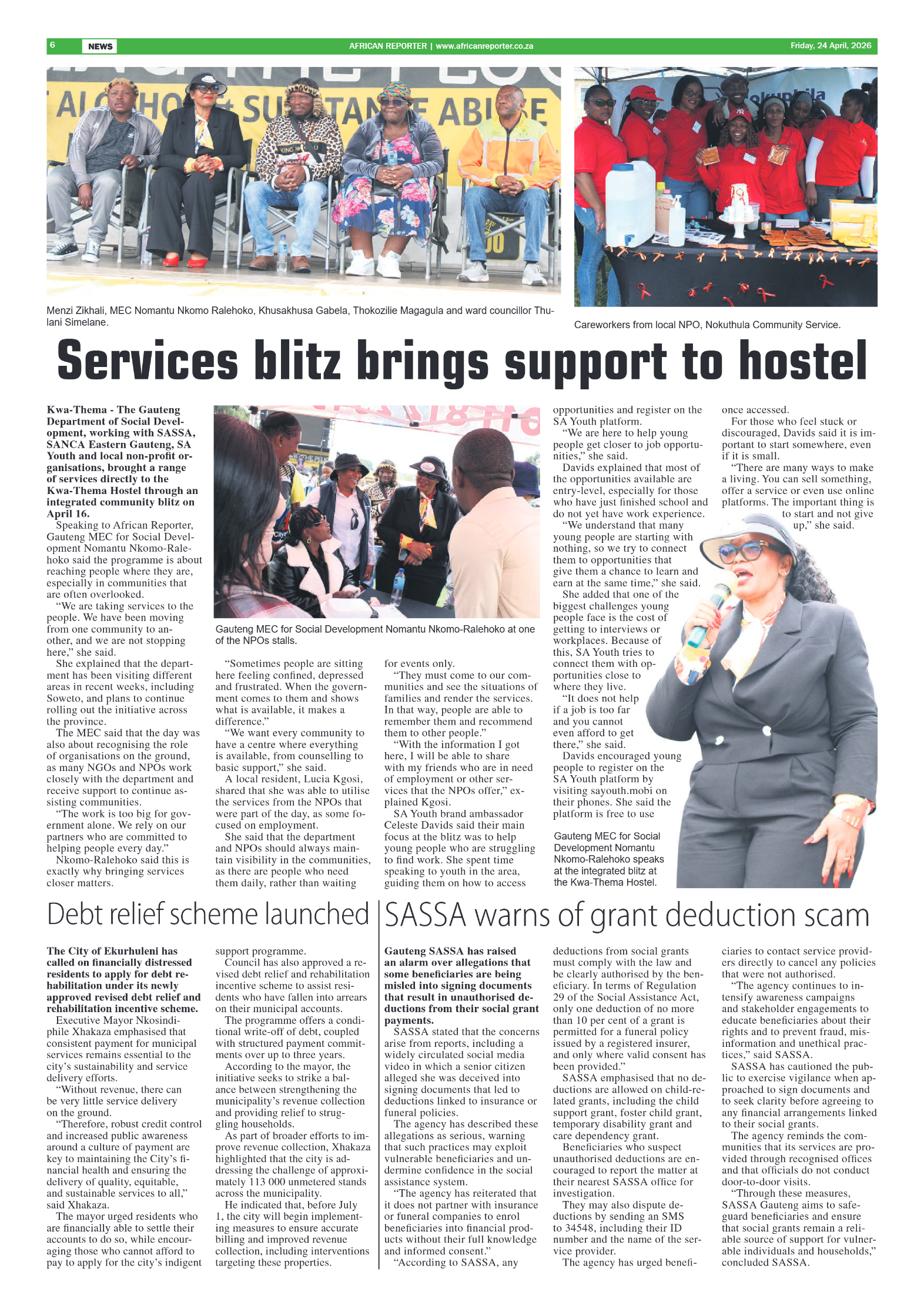 African Reporter 24 April 2026 page 6