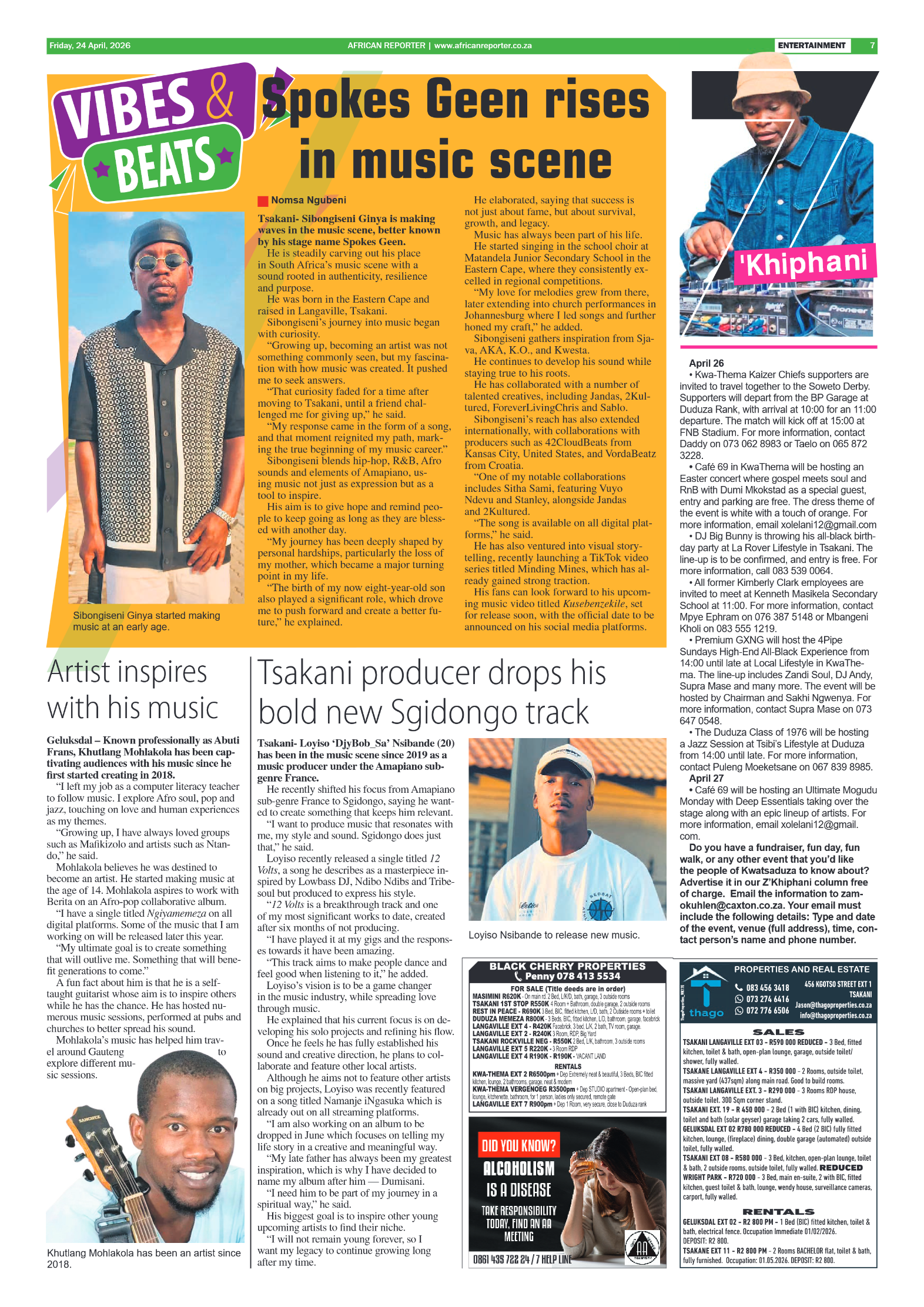 African Reporter 24 April 2026 page 7